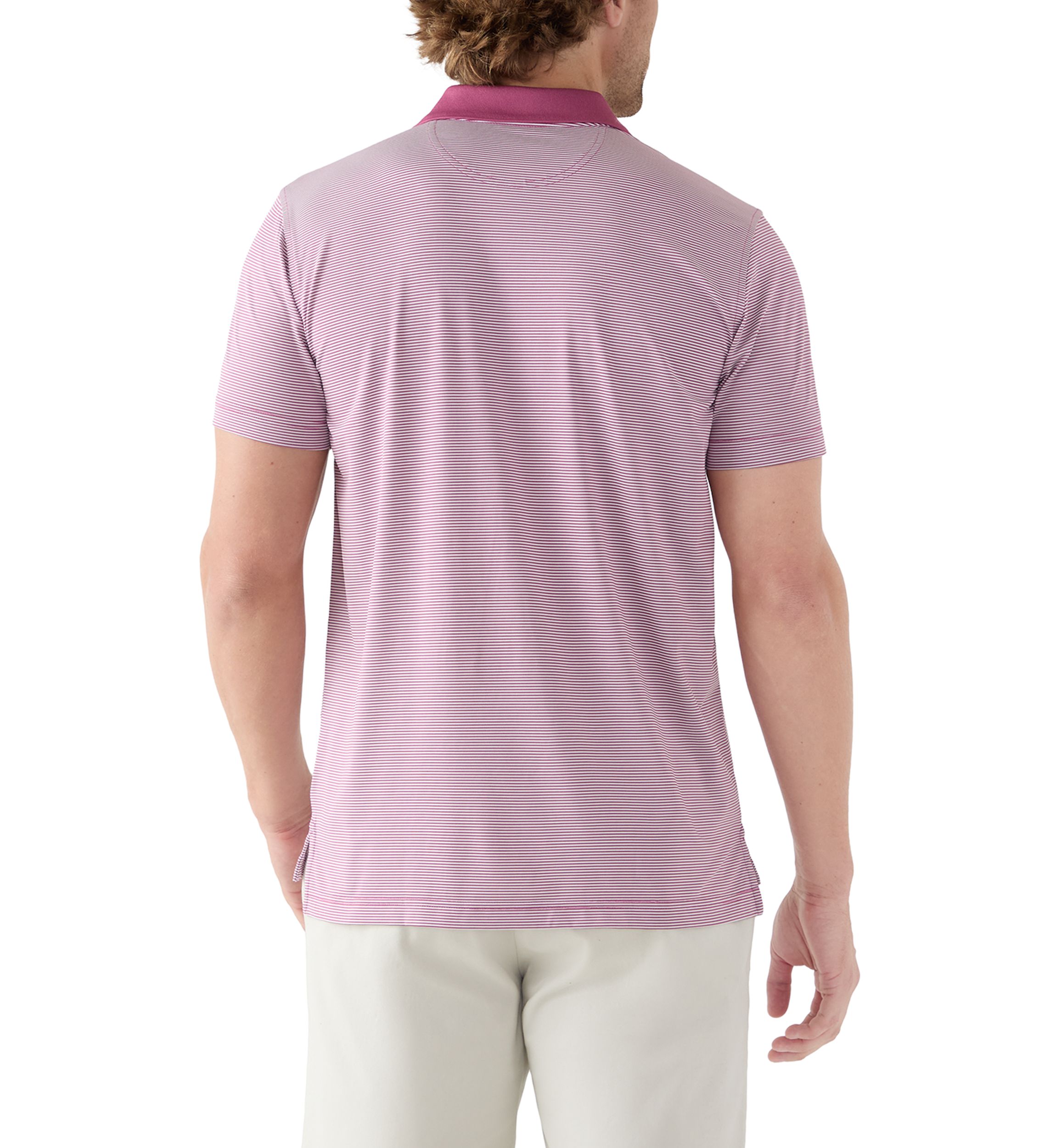 Performance Series Micro Stripe Jersey Polo Shirt