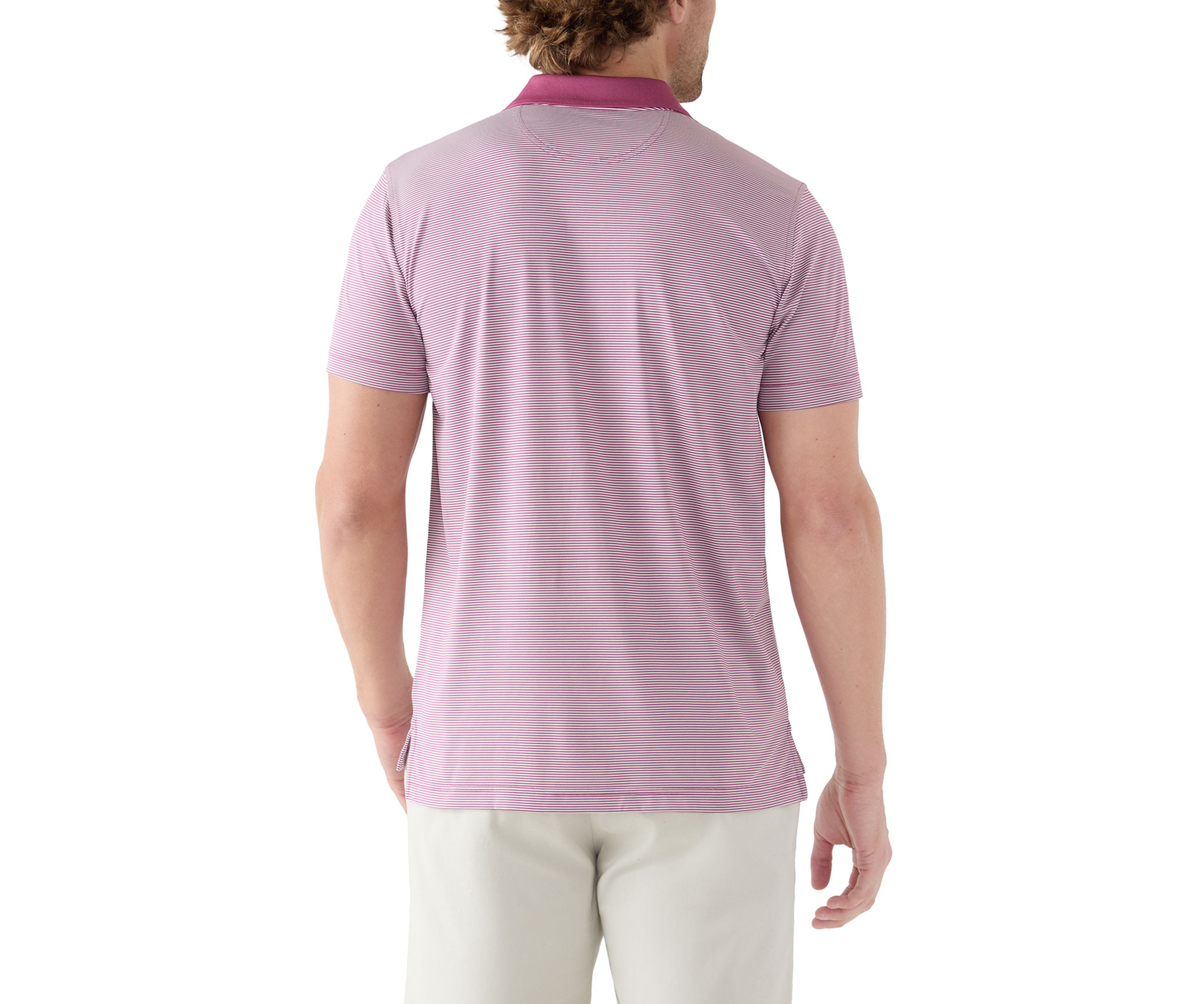 Performance Series Micro Stripe Jersey Polo Shirt