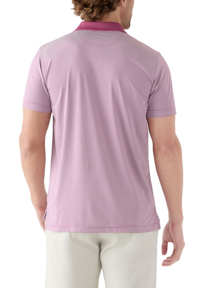 Performance Series Micro Stripe Jersey Polo Shirt