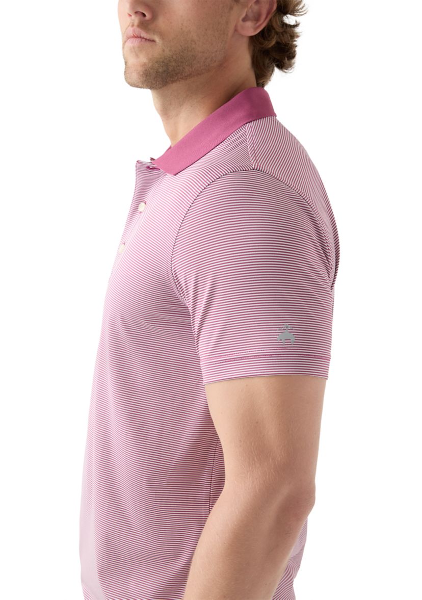 Performance Series Micro Stripe Jersey Polo Shirt