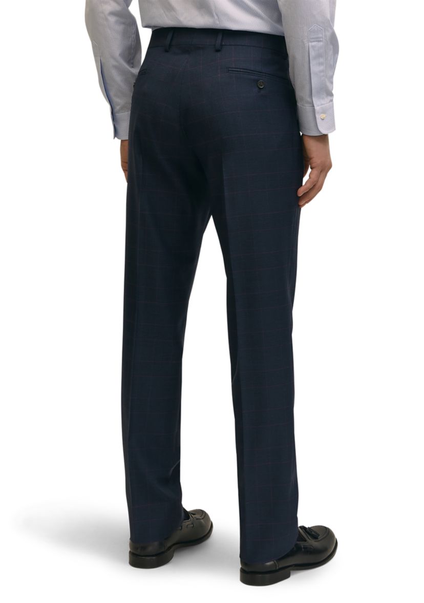 Mens Explorer Collection Classic Fit Wool Bold Stripe Suit Pants