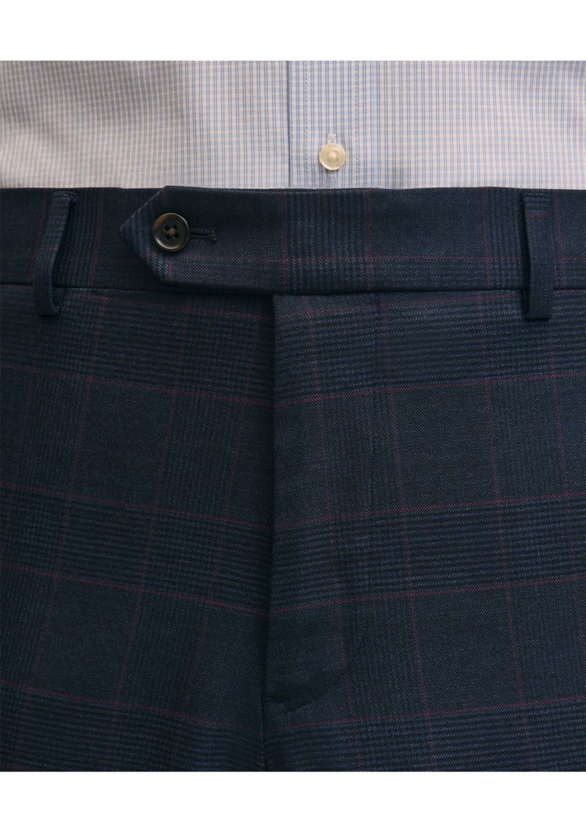 Mens Explorer Collection Classic Fit Wool Bold Stripe Suit Pants