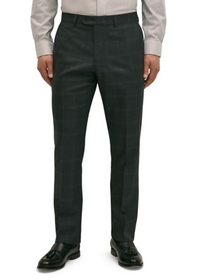 Explorer Collection Classic Fit Wool Windowpane Suit Pants
