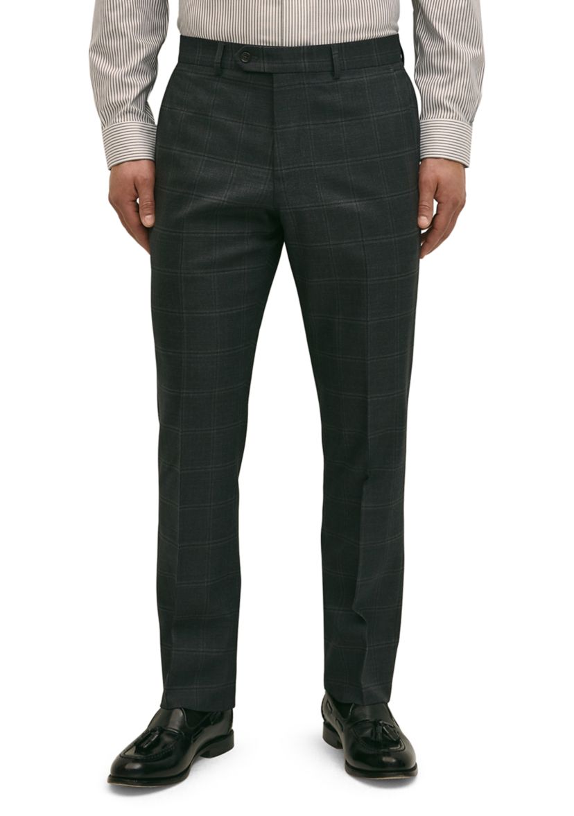 Explorer Collection Classic Fit Wool Windowpane Suit Pants