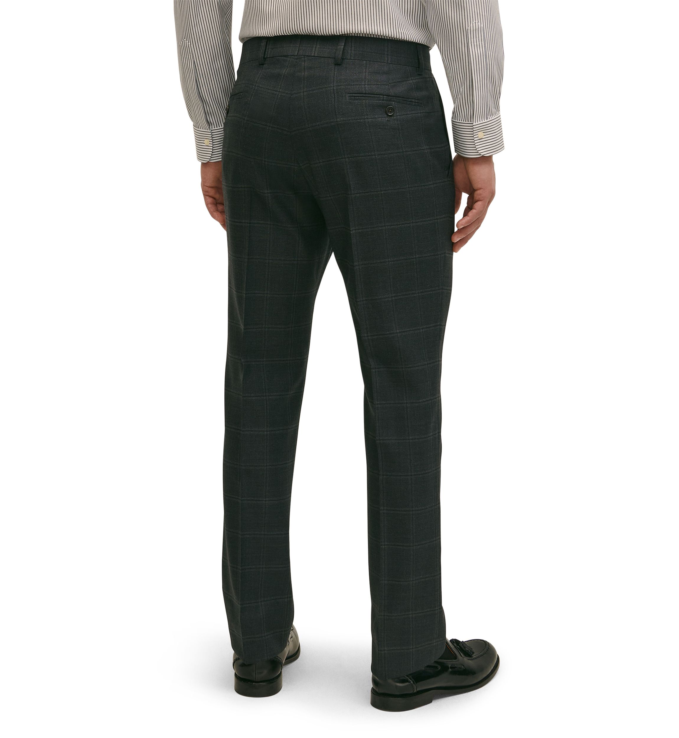 Explorer Collection Classic Fit Wool Windowpane Suit Pants