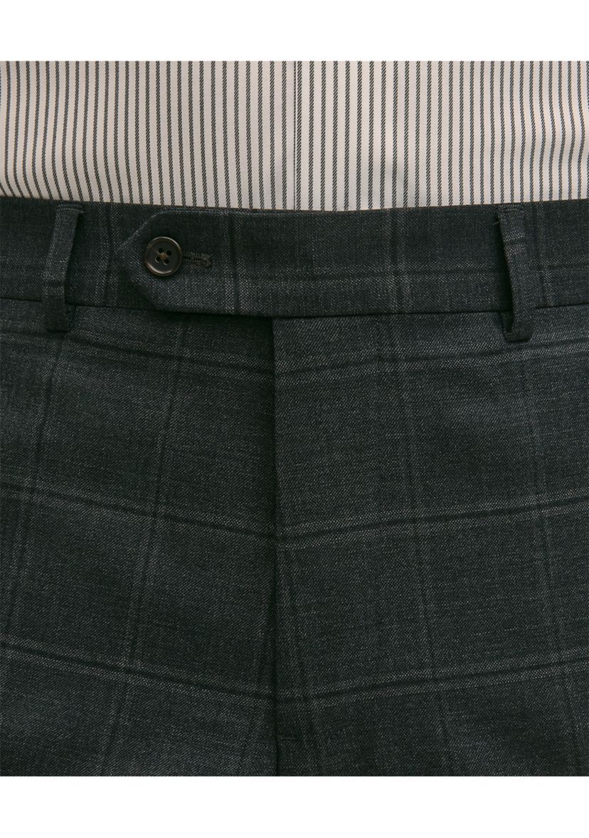 Explorer Collection Classic Fit Wool Windowpane Suit Pants