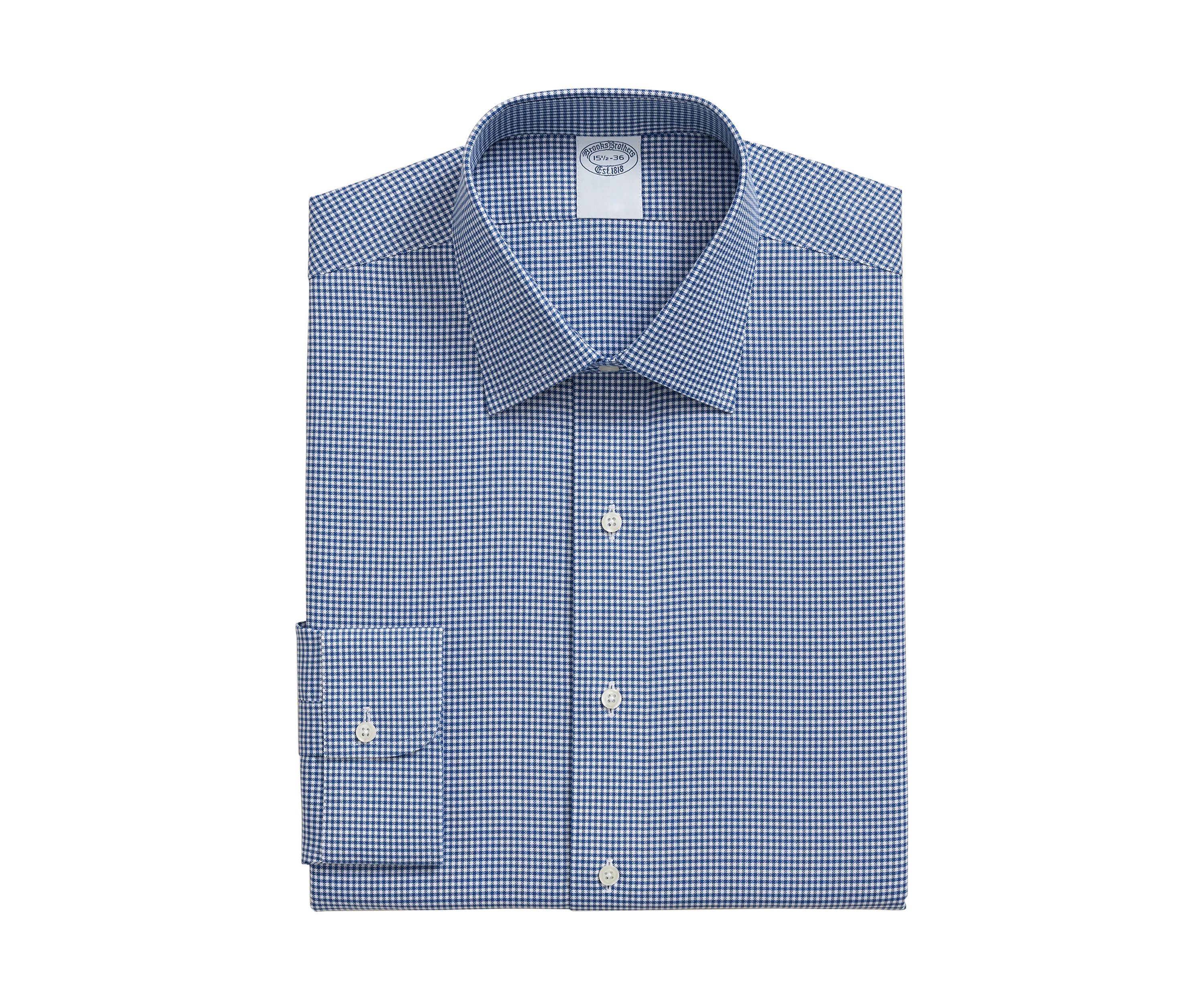Mens Twill Ainsley Collar Gingham Dress Shirt
