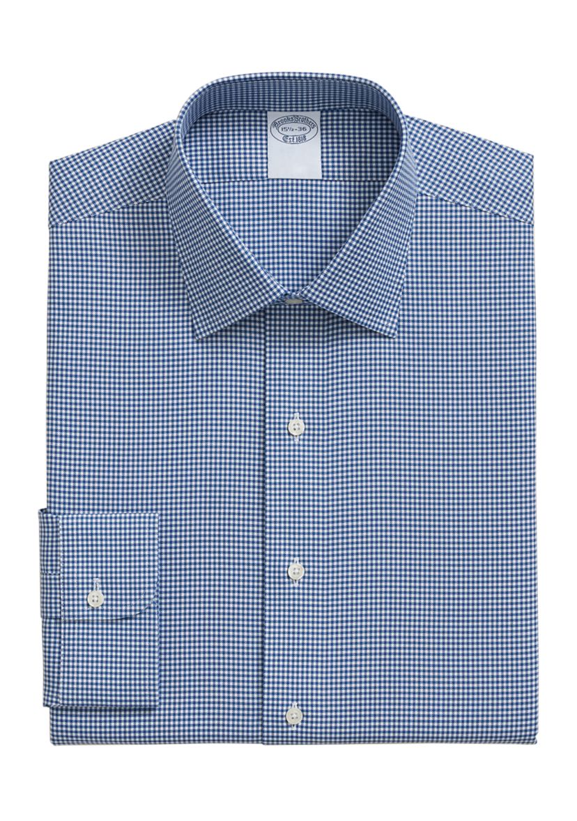 Mens Twill Ainsley Collar Gingham Dress Shirt