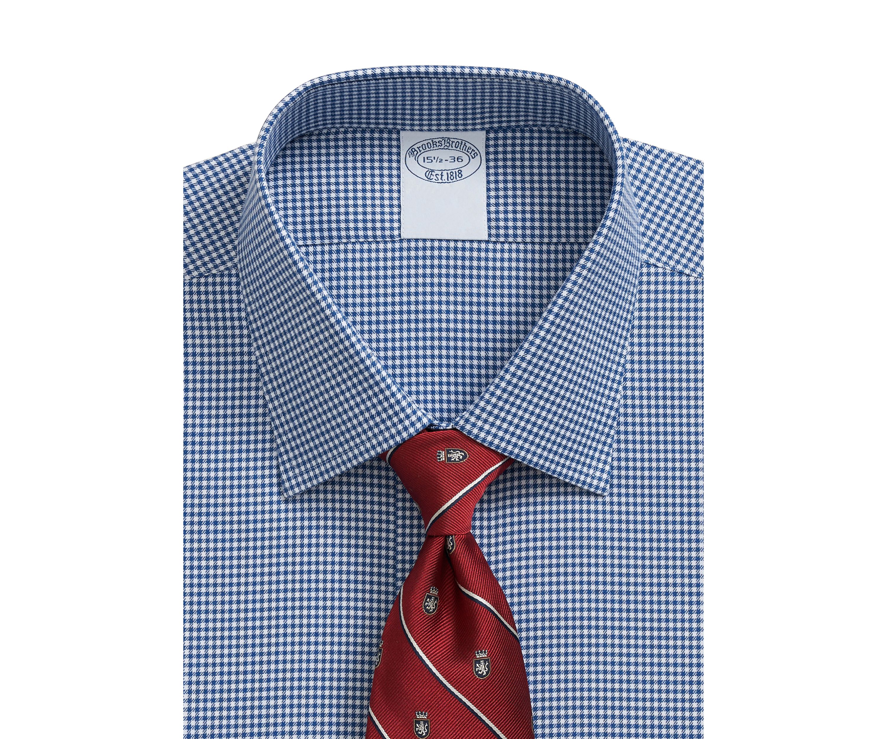 Mens Twill Ainsley Collar Gingham Dress Shirt