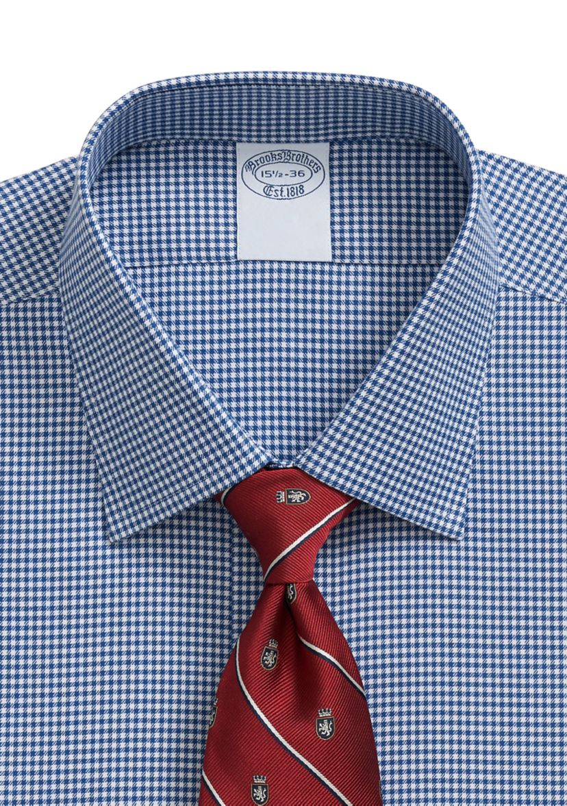 Mens Twill Ainsley Collar Gingham Dress Shirt