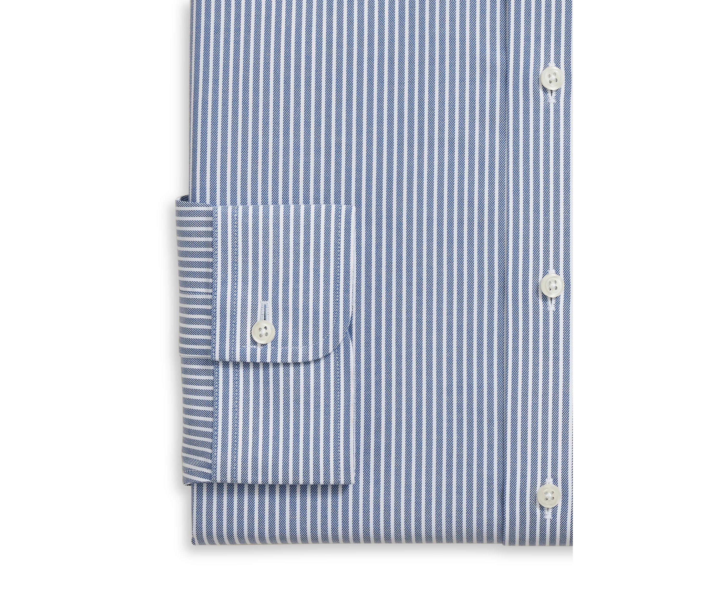 Mens Twill Ainley Collar Ground Stripe Dress Shirt