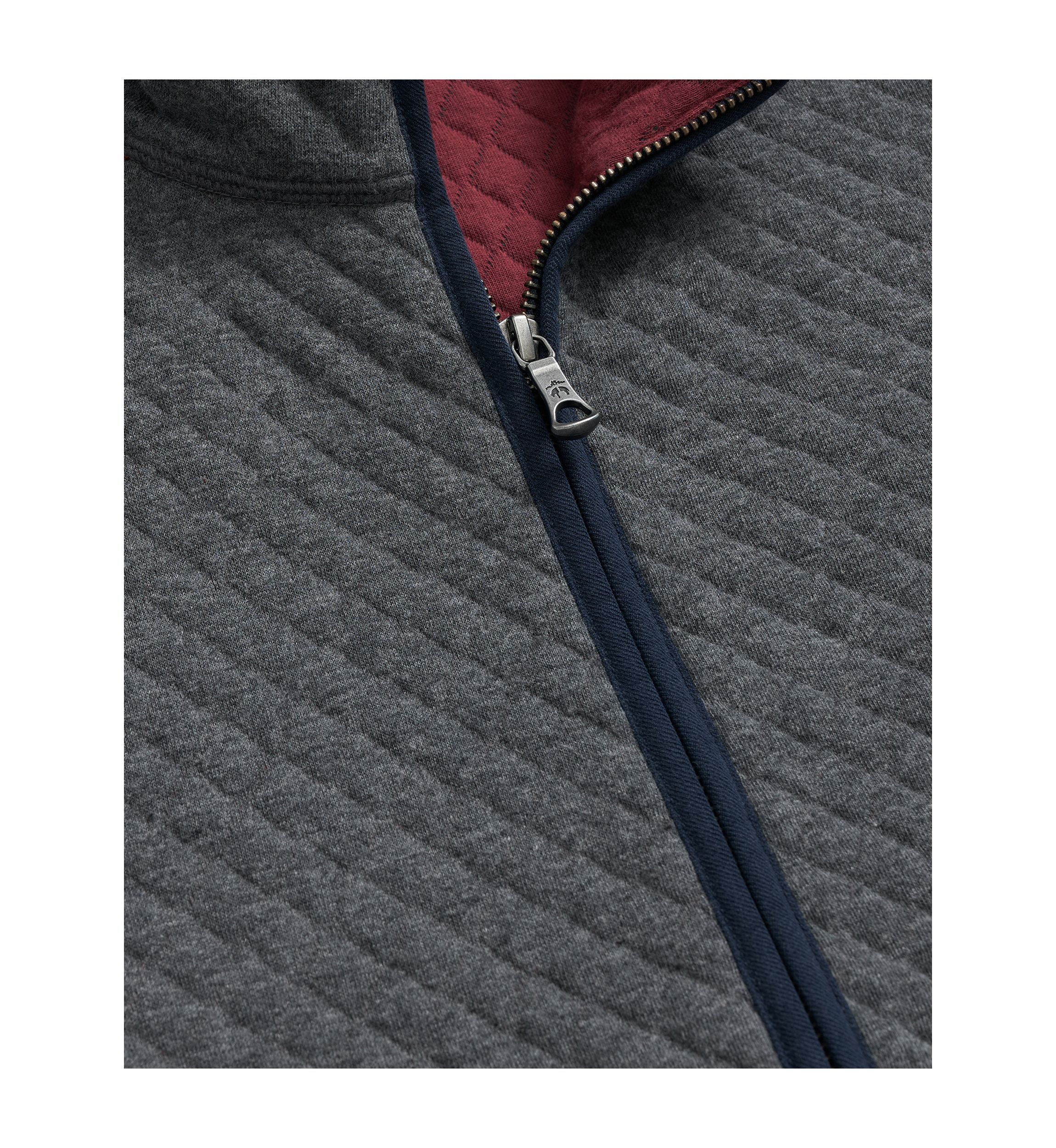 Cotton-Blend Diamond-Quilted Full-Zip Vest