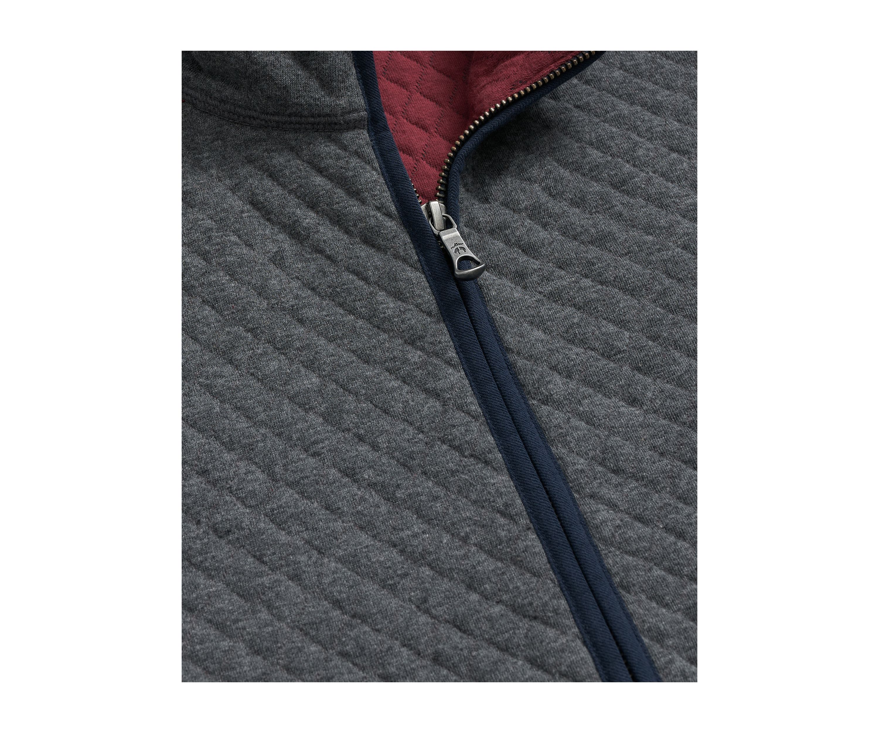 Cotton-Blend Diamond-Quilted Full-Zip Vest