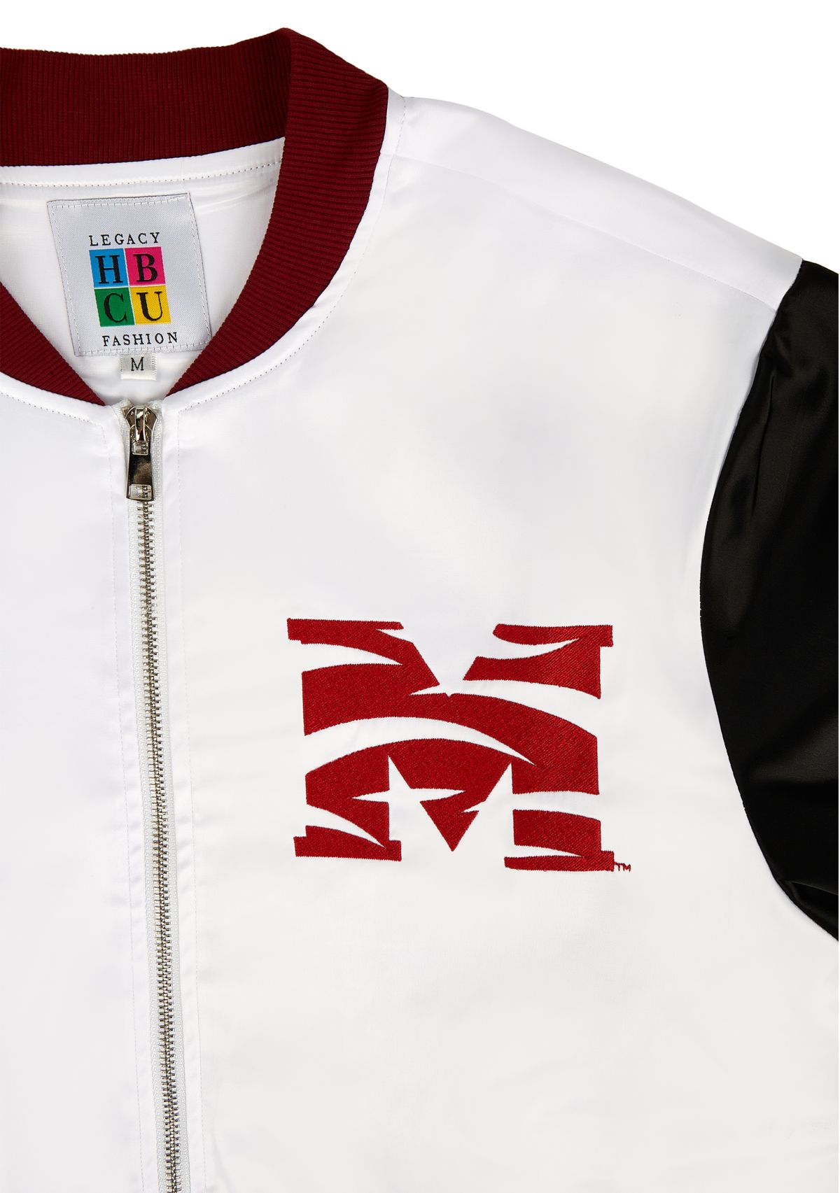 NCAA Morehouse Maroon Tigers White Bomber Jacket 