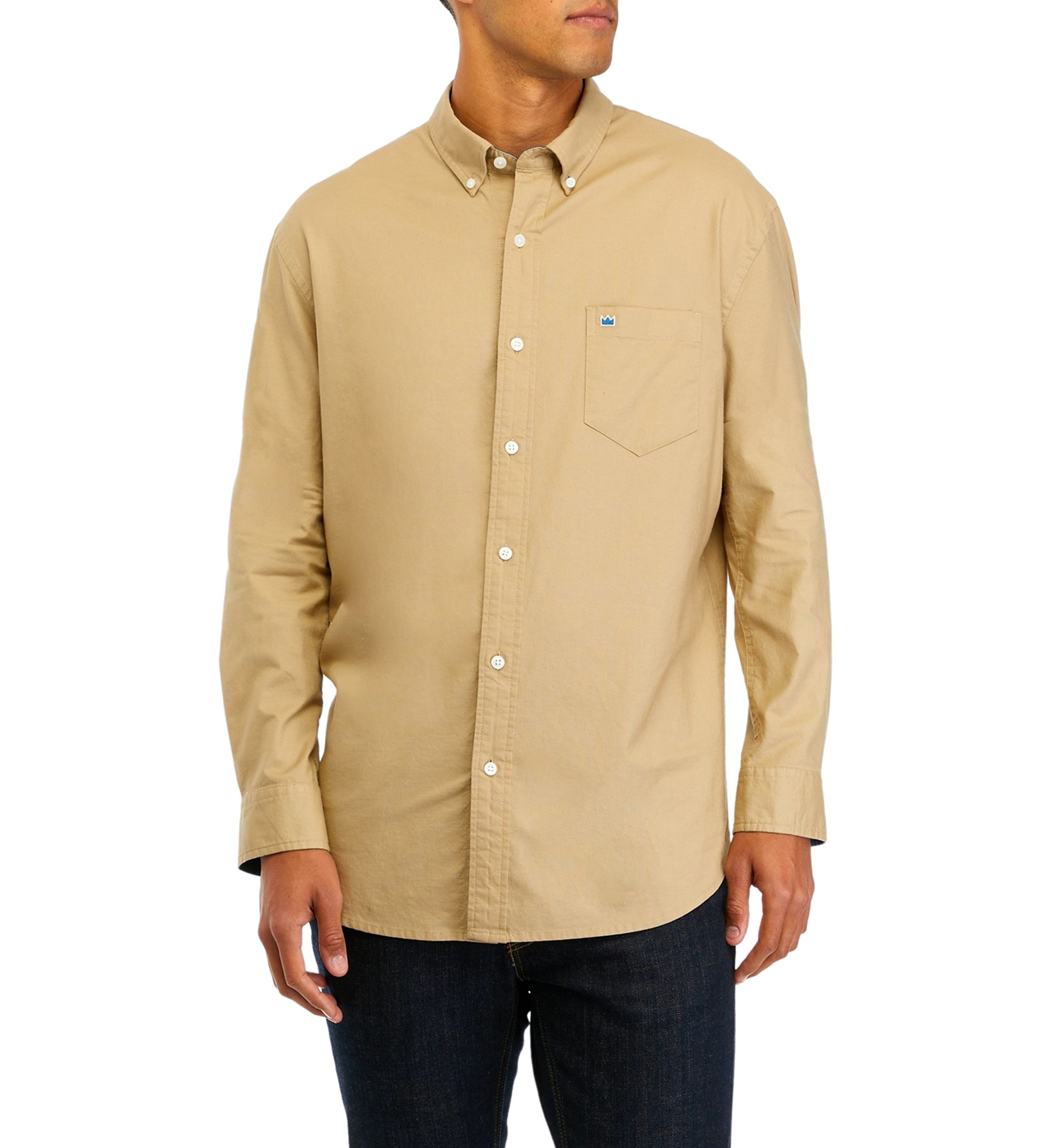 Long Sleeve Woven Oxford Shirt