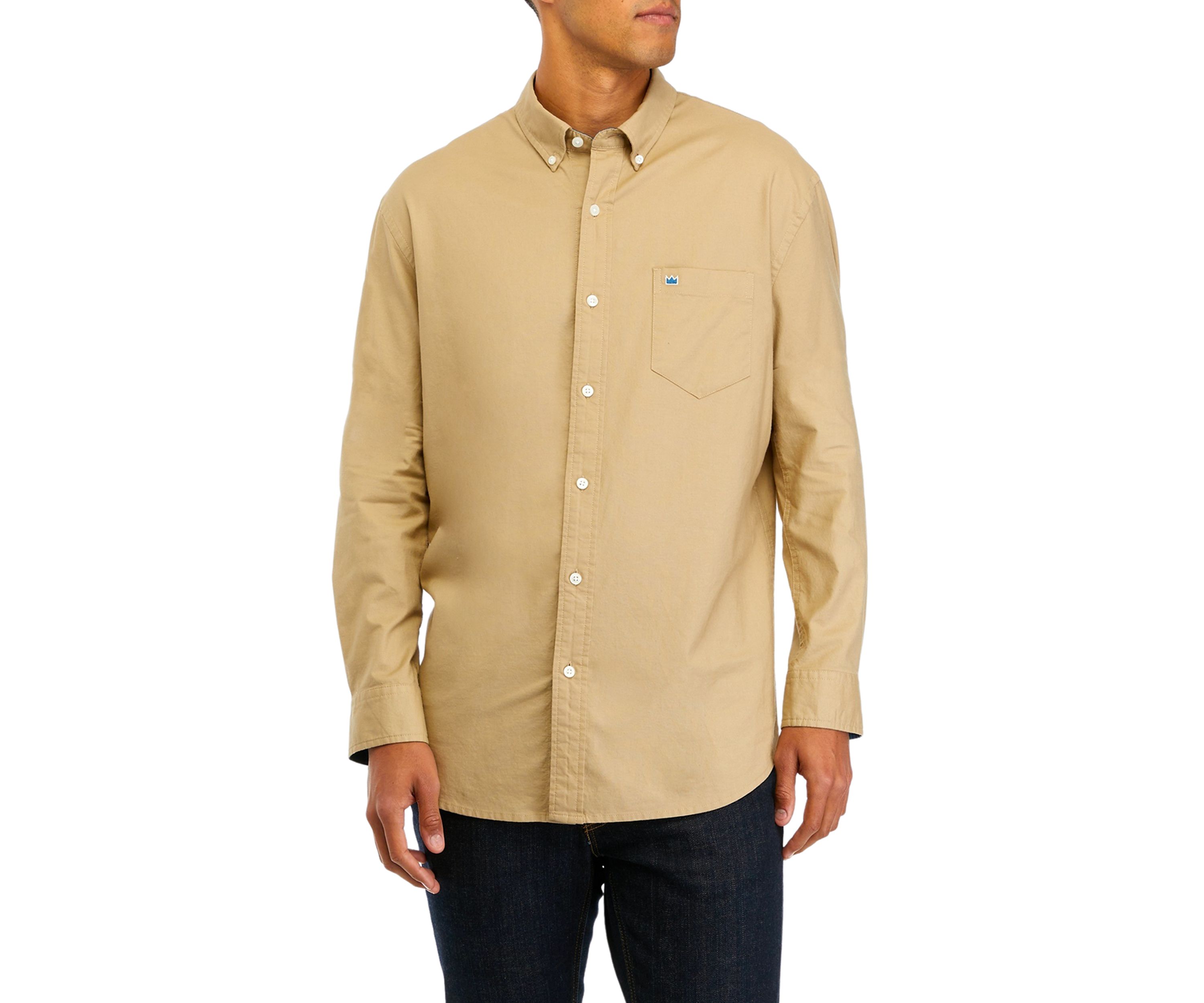Long Sleeve Woven Oxford Shirt