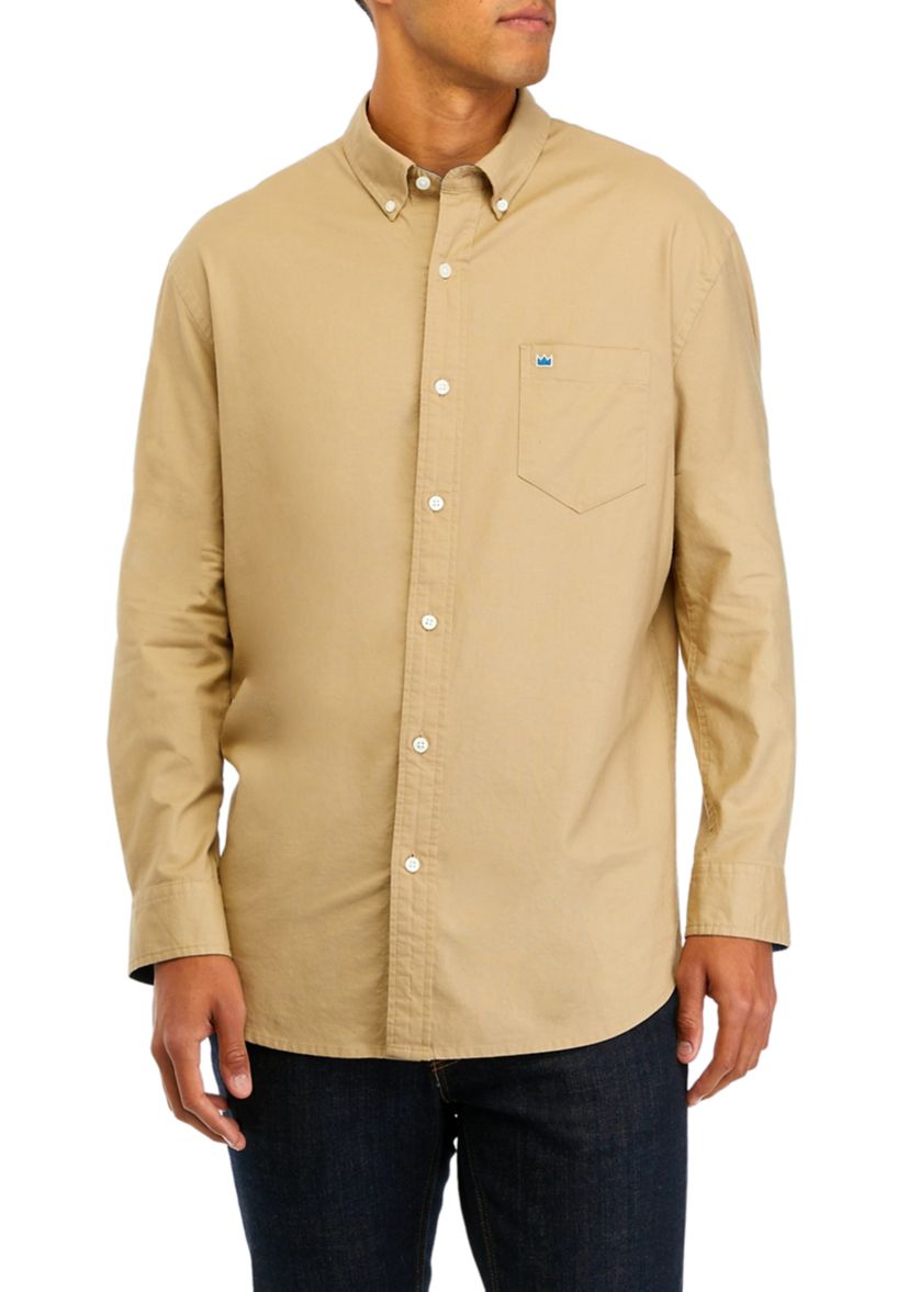Long Sleeve Woven Oxford Shirt
