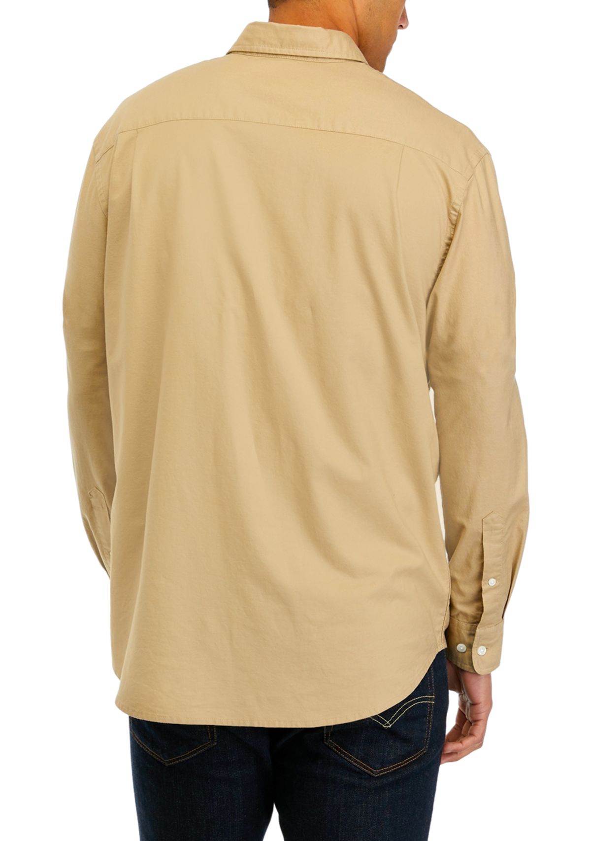 Long Sleeve Woven Oxford Shirt