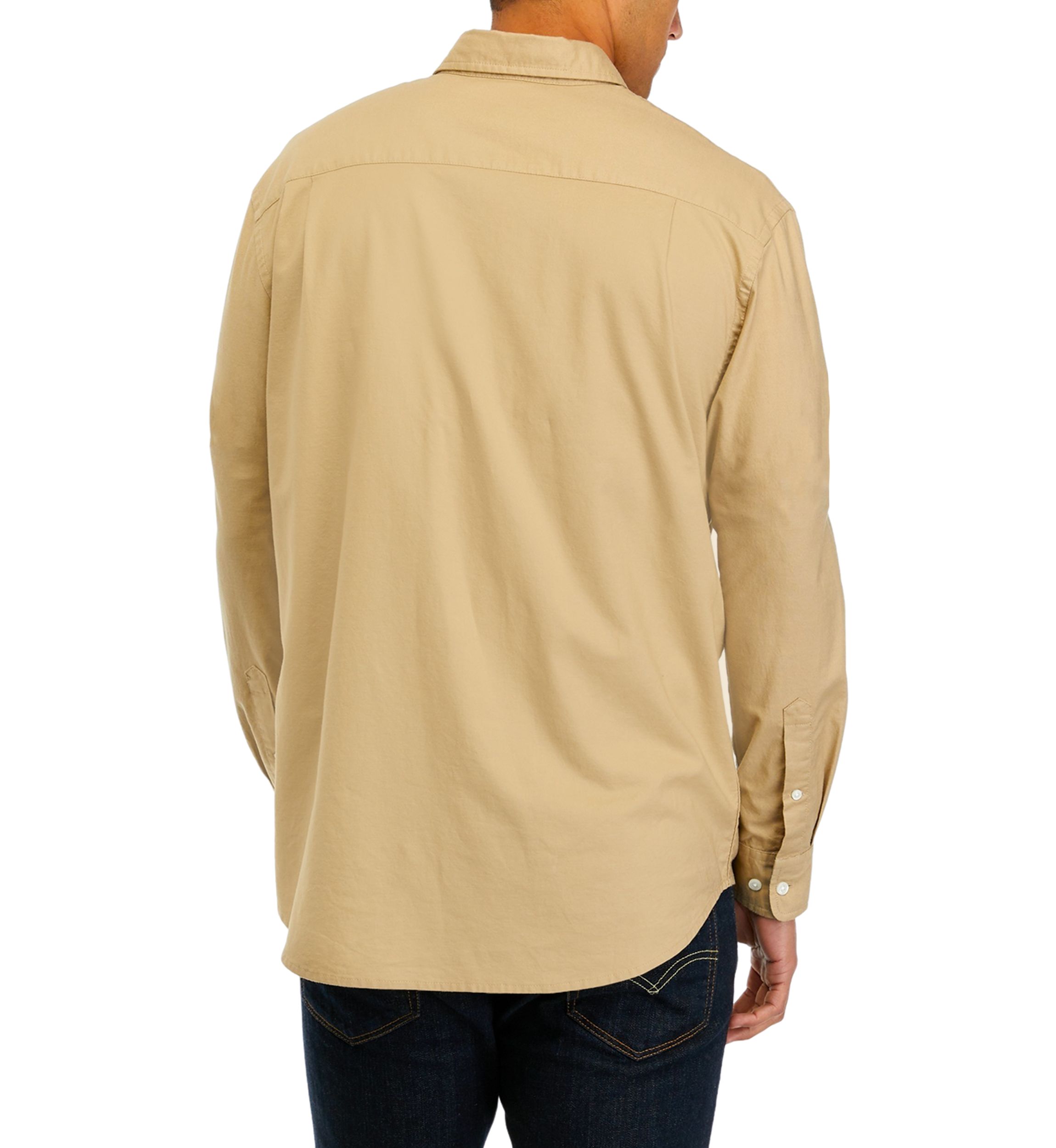 Long Sleeve Woven Oxford Shirt