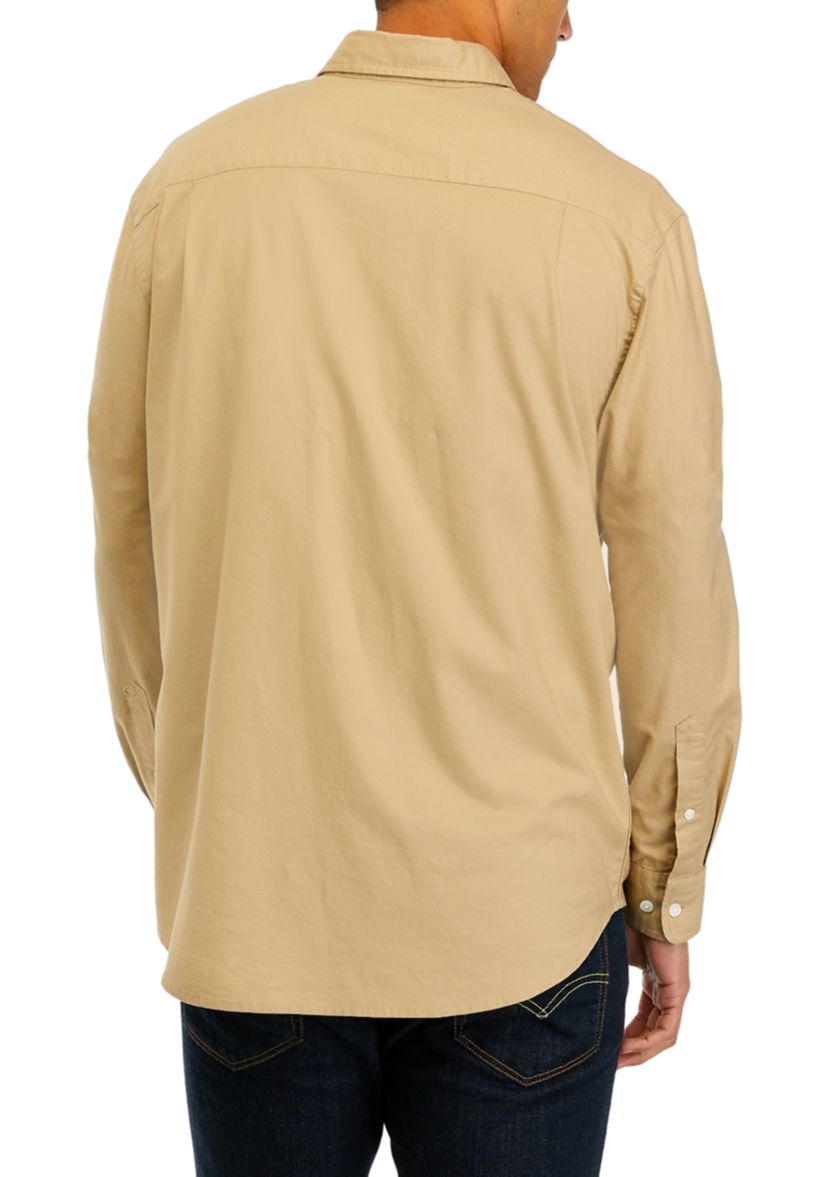 Long Sleeve Woven Oxford Shirt