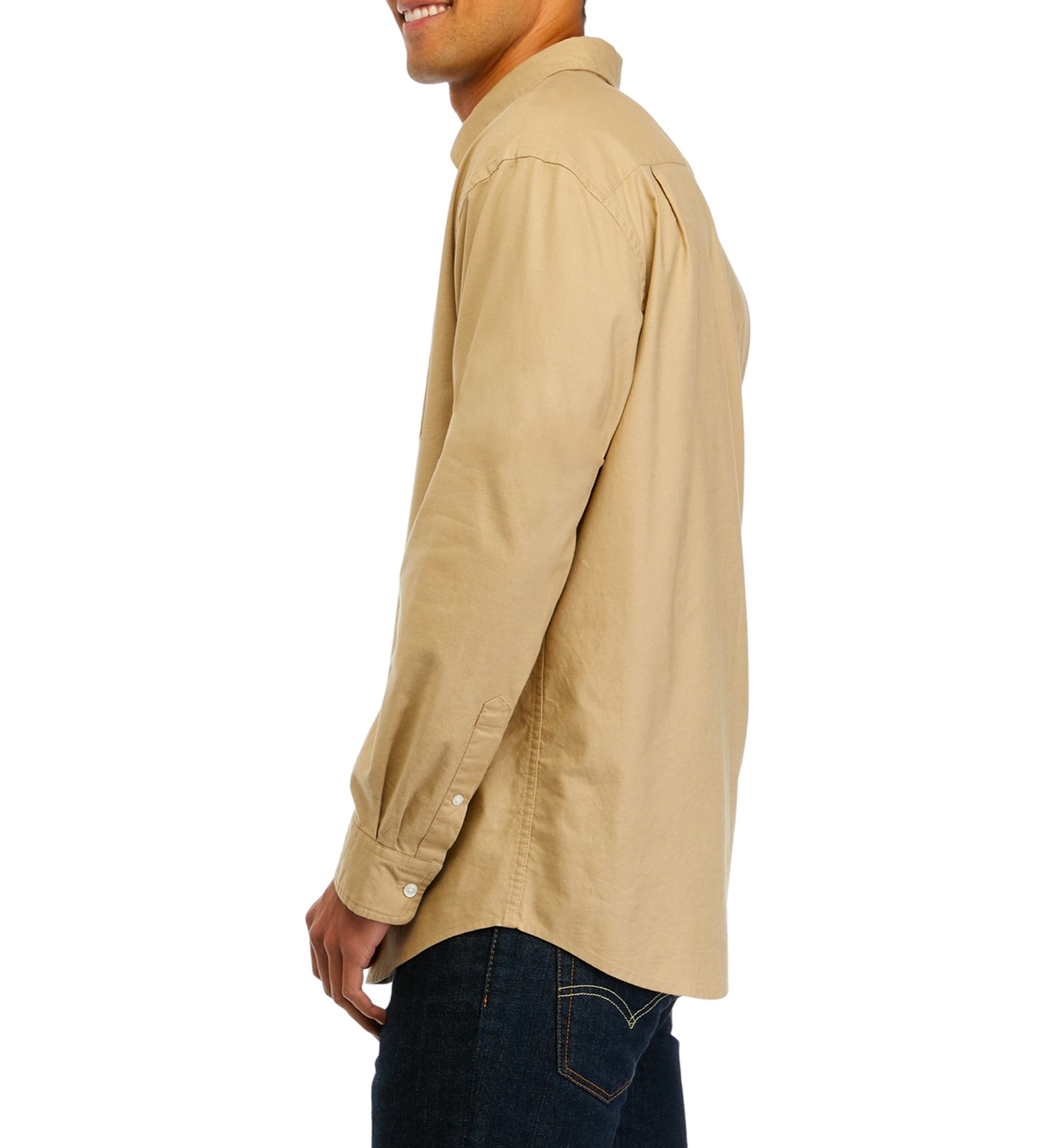 Long Sleeve Woven Oxford Shirt