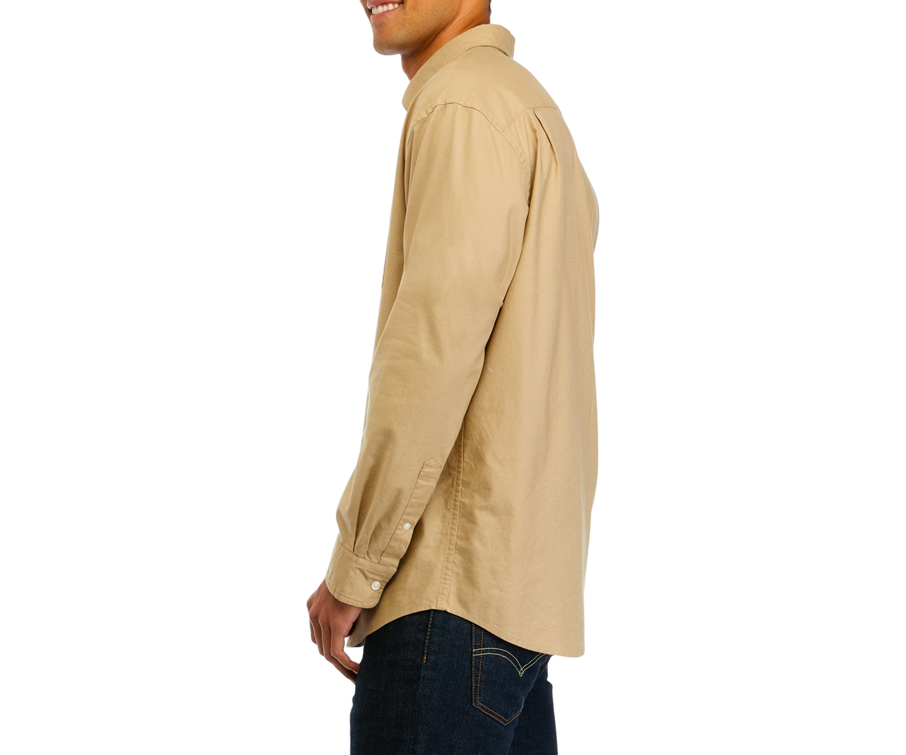 Long Sleeve Woven Oxford Shirt
