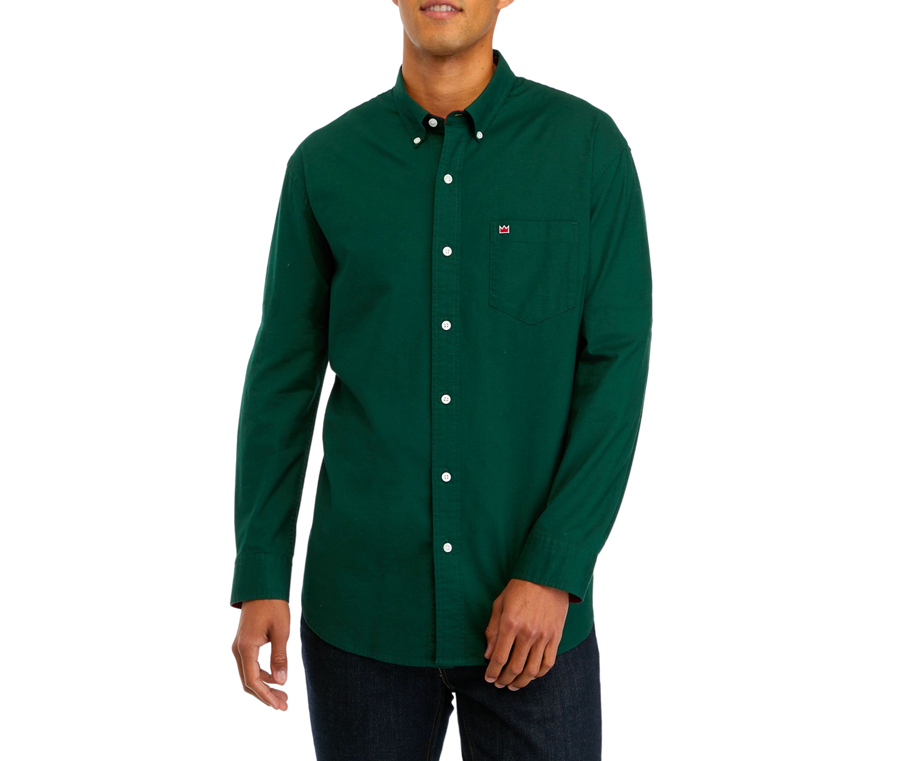 Long Sleeve Woven Oxford Shirt 
