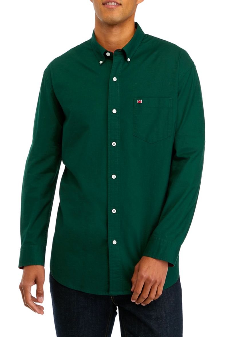 Long Sleeve Woven Oxford Shirt 