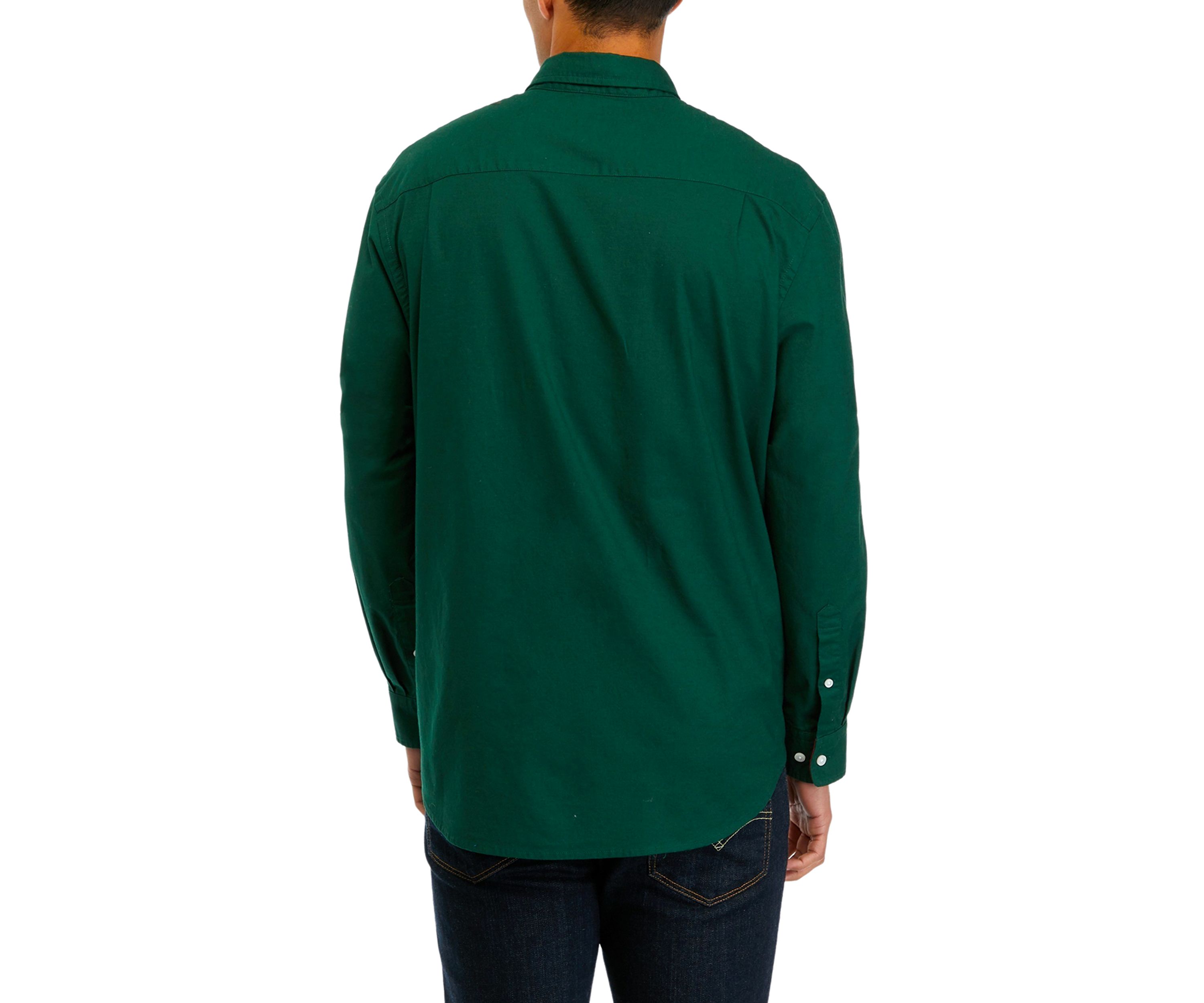 Long Sleeve Woven Oxford Shirt 