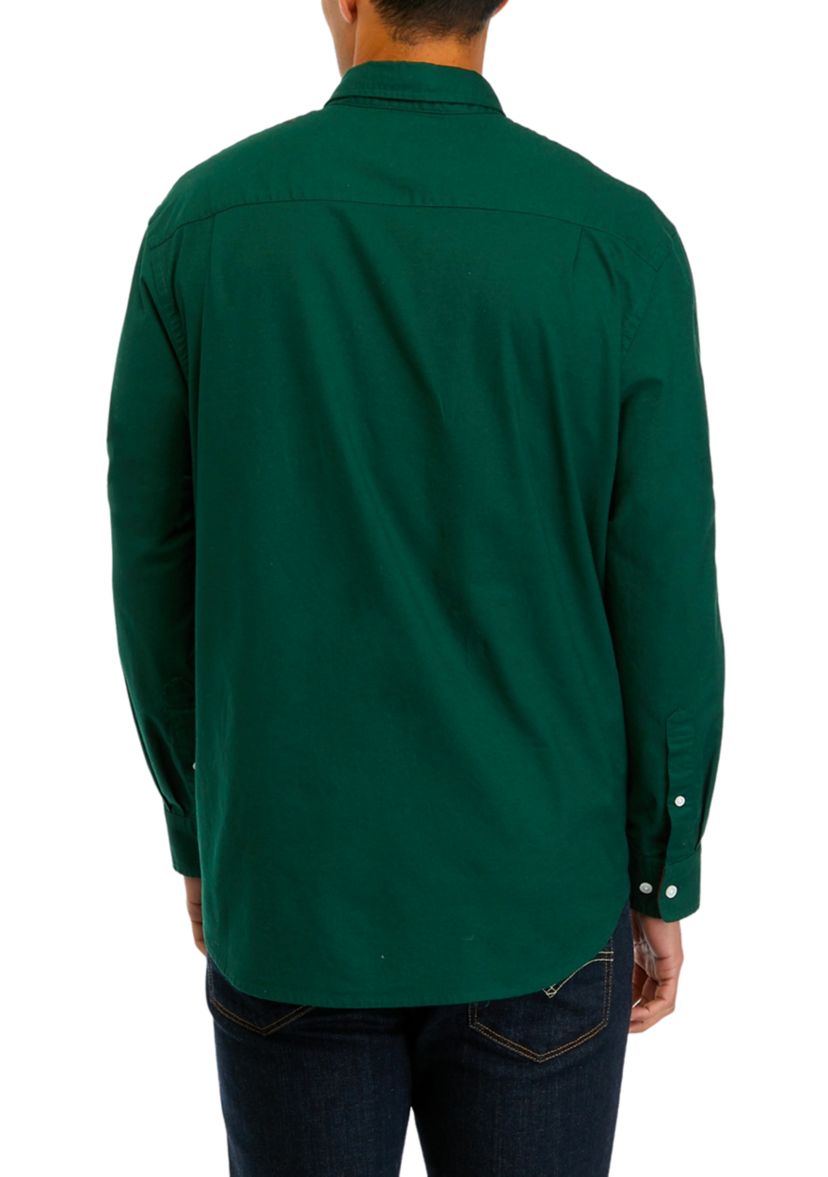 Long Sleeve Woven Oxford Shirt 