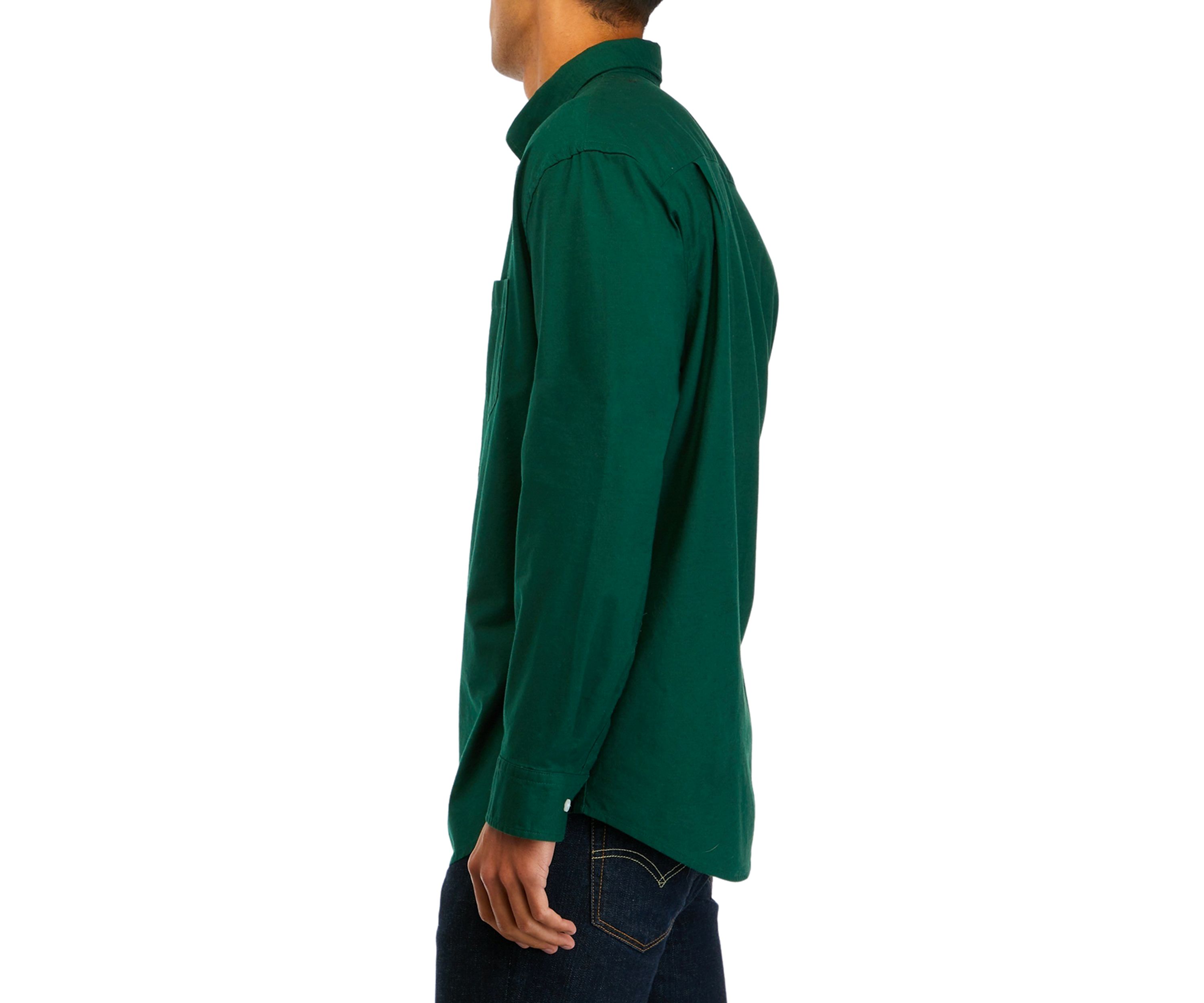 Long Sleeve Woven Oxford Shirt 
