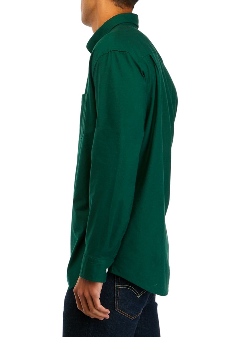 Long Sleeve Woven Oxford Shirt 