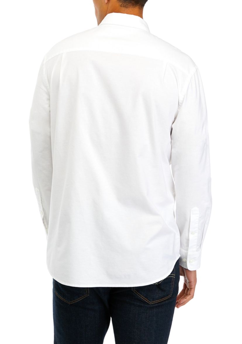   Long Sleeve Woven Oxford Shirt 