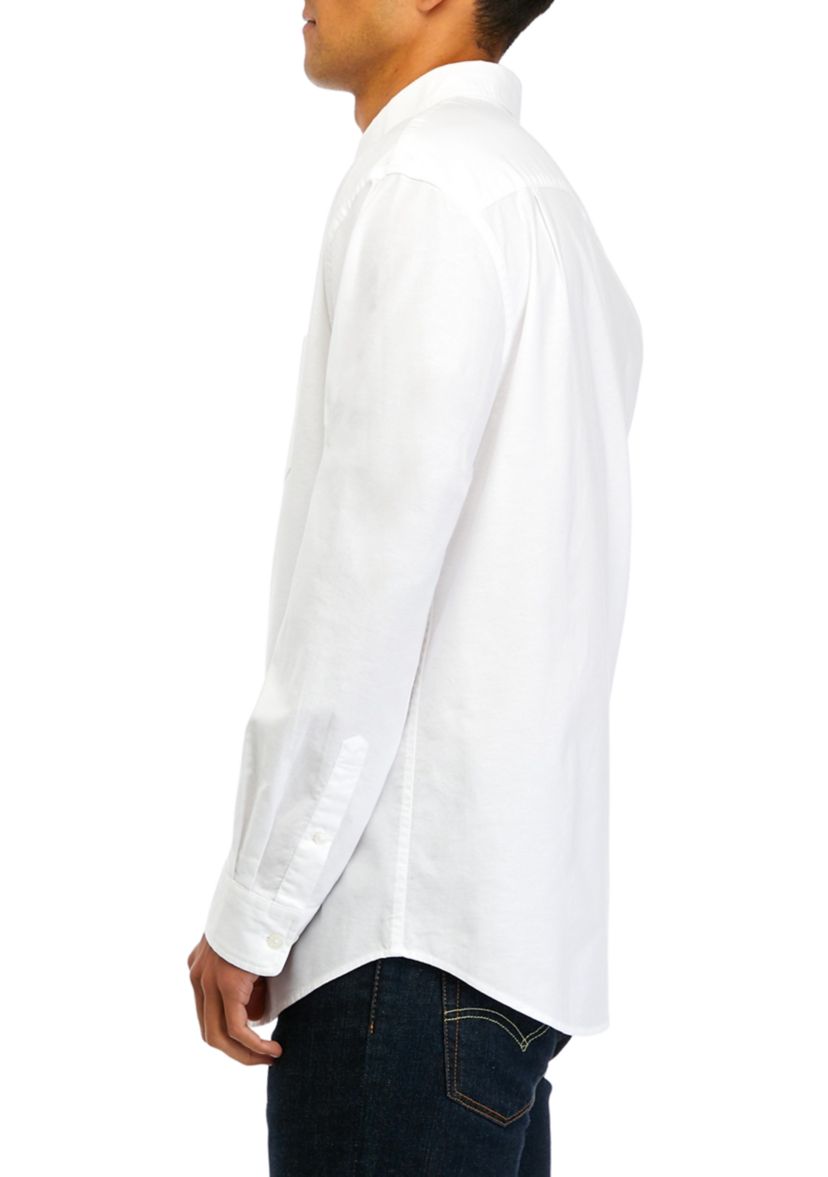   Long Sleeve Woven Oxford Shirt 