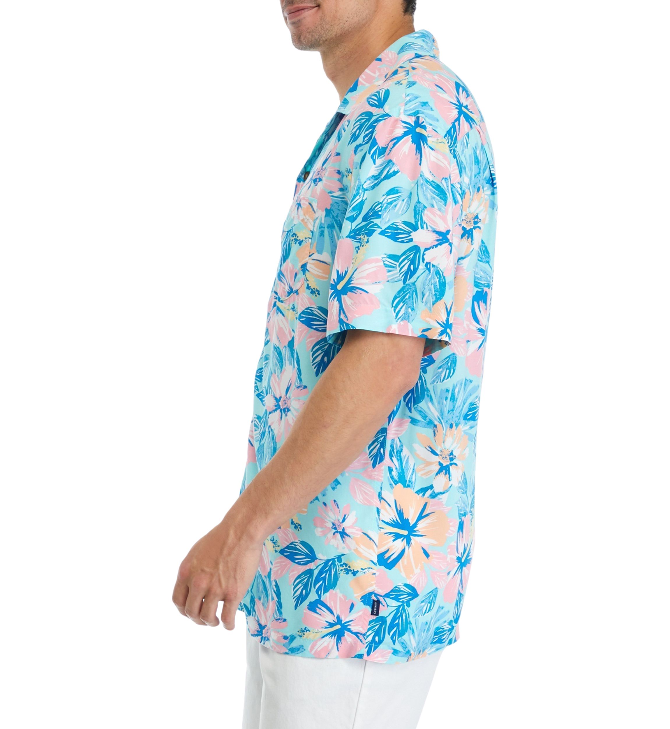 Short Sleeve Woven Printed Camp Shirt