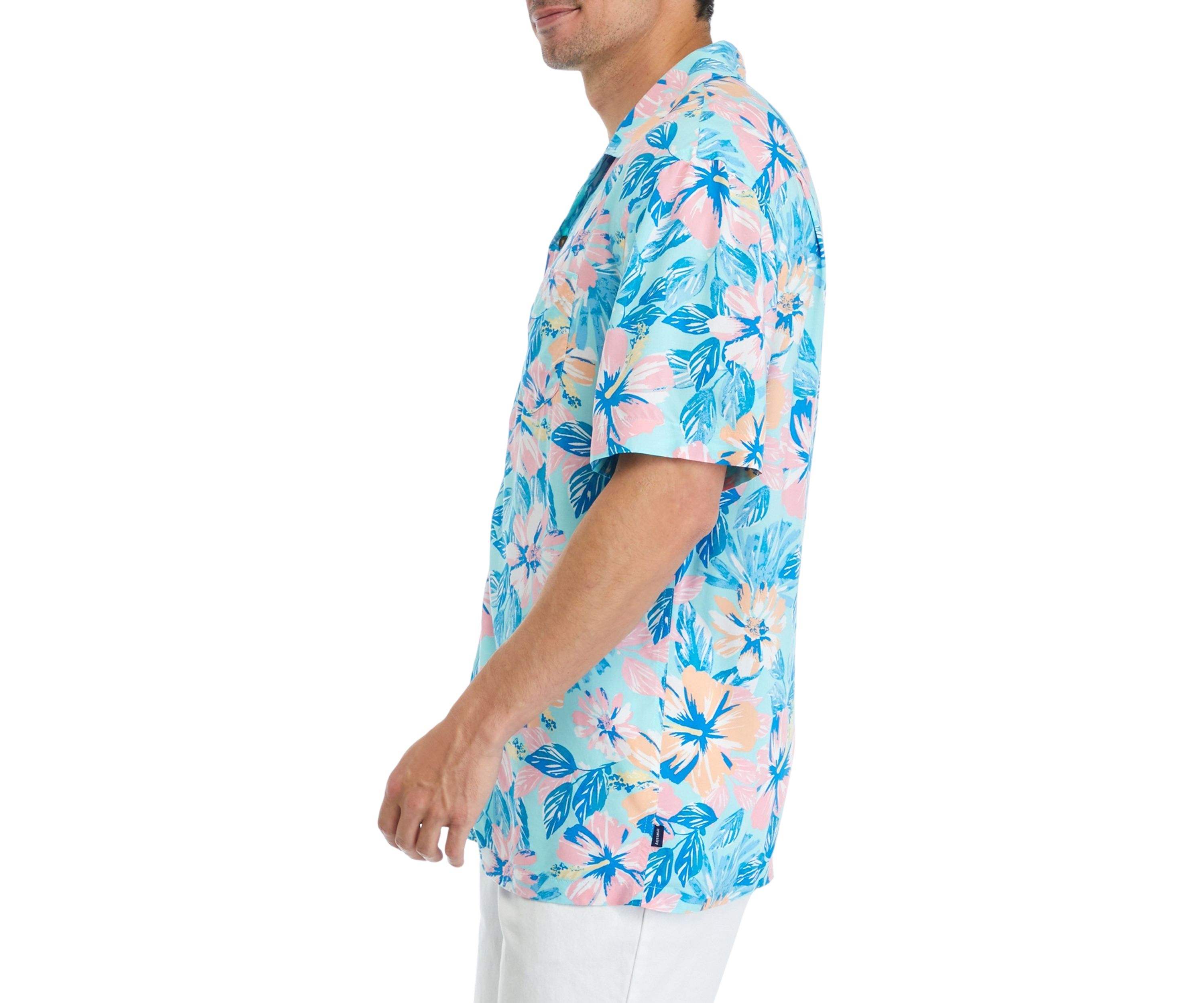 Short Sleeve Woven Printed Camp Shirt