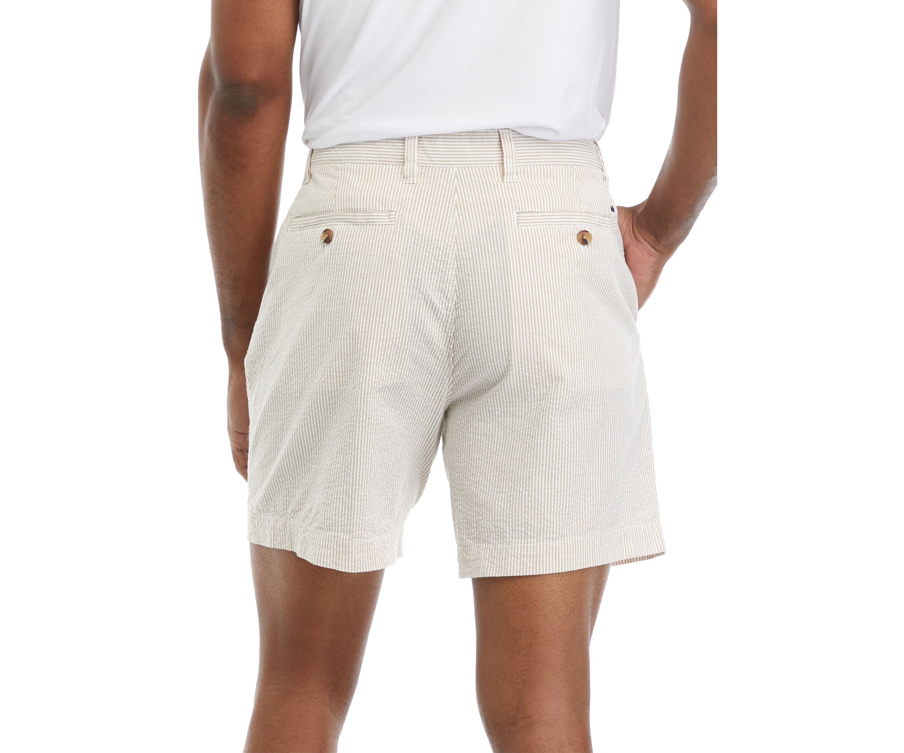 7 Striped Seersucker Shorts