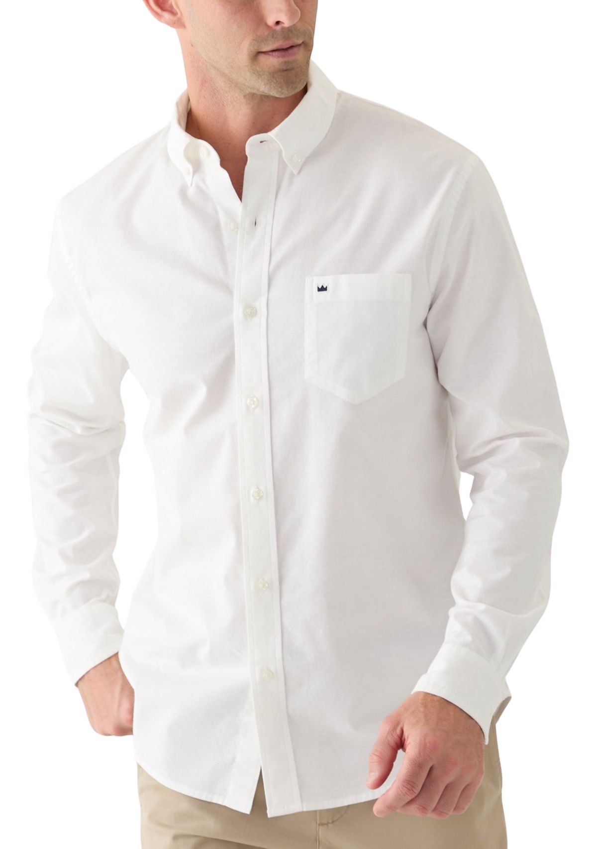 Long Sleeve Washed Oxford Shirt