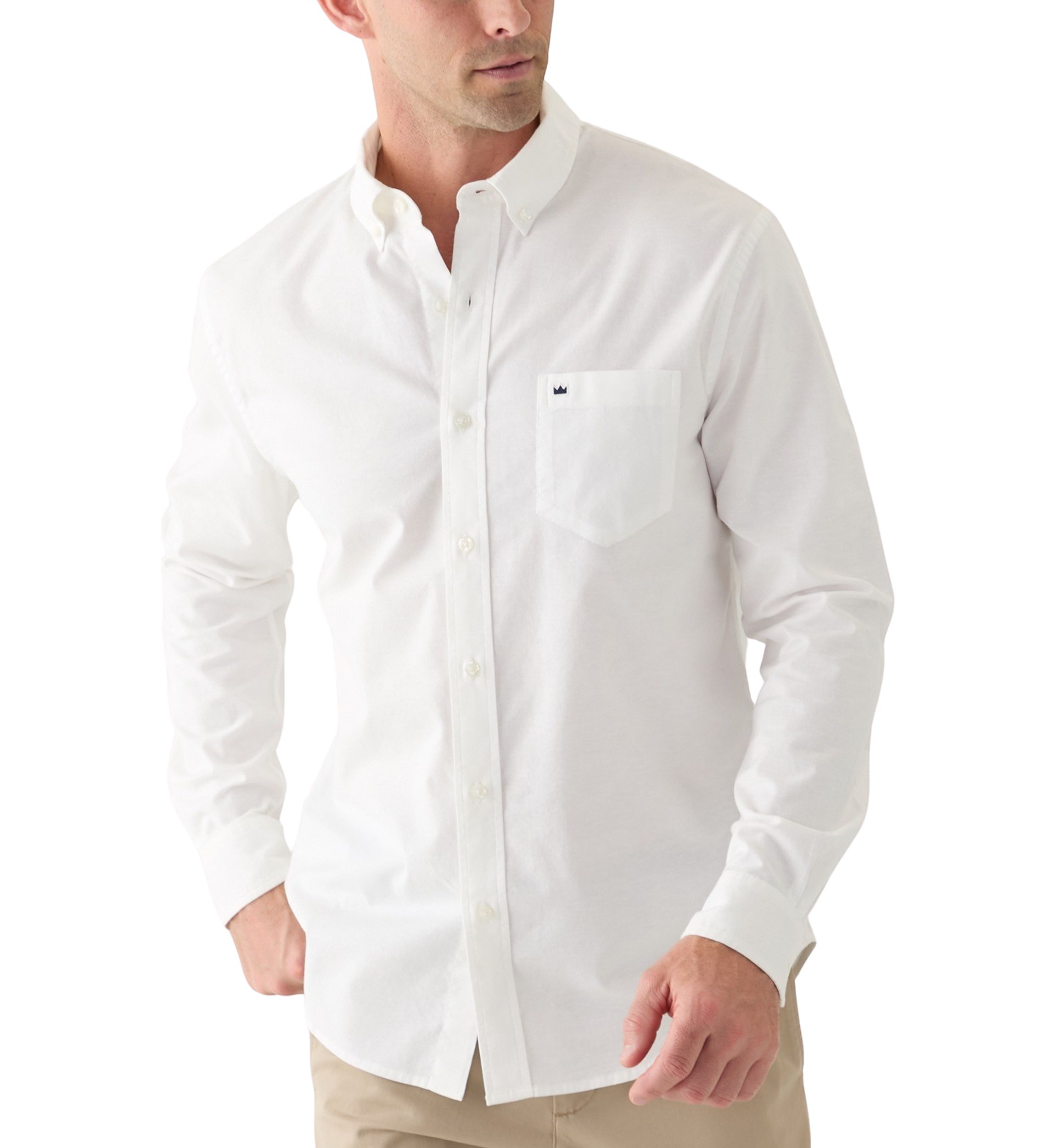 Long Sleeve Washed Oxford Shirt