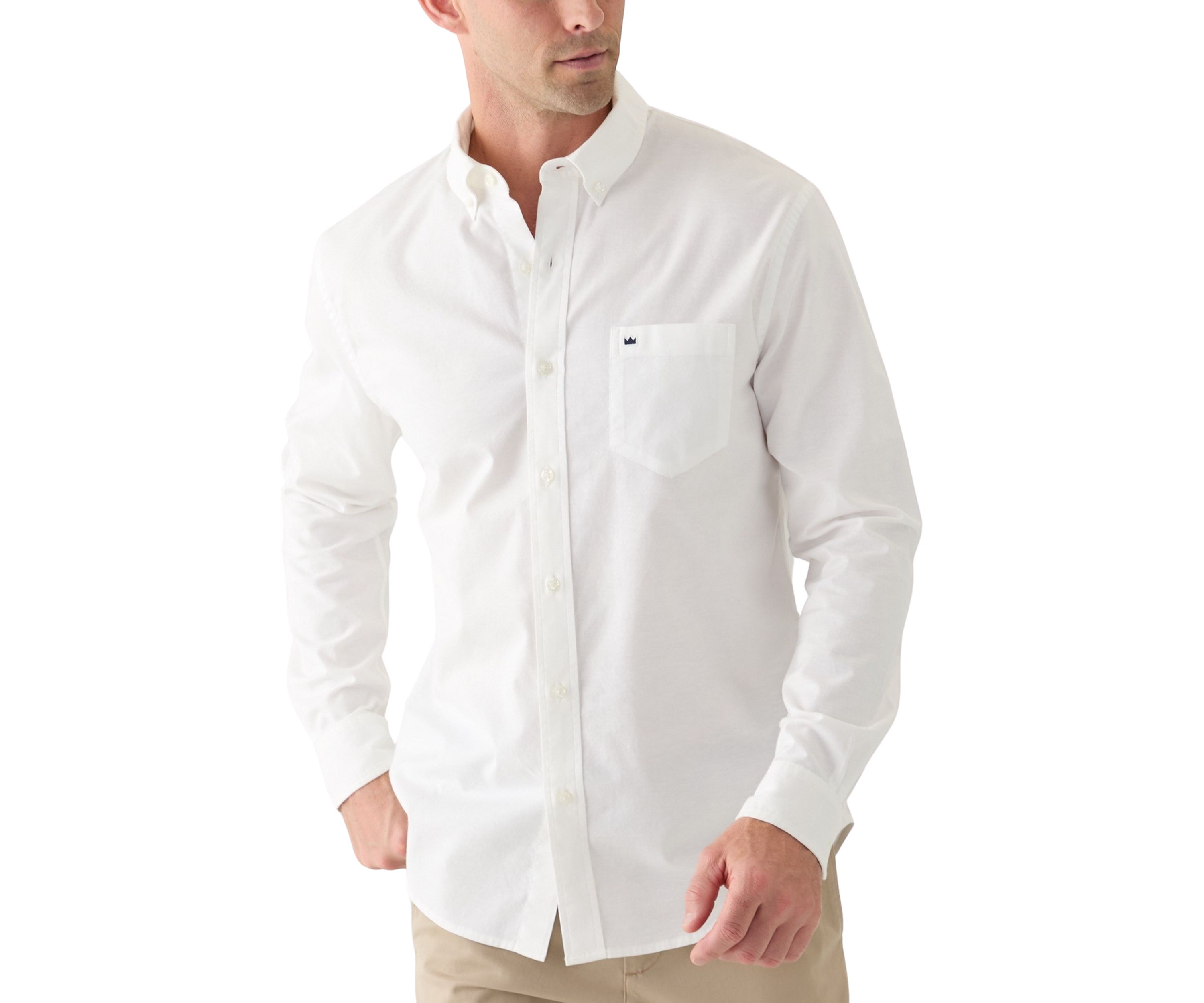 Long Sleeve Washed Oxford Shirt