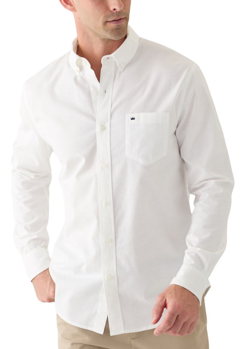 Long Sleeve Washed Oxford Shirt