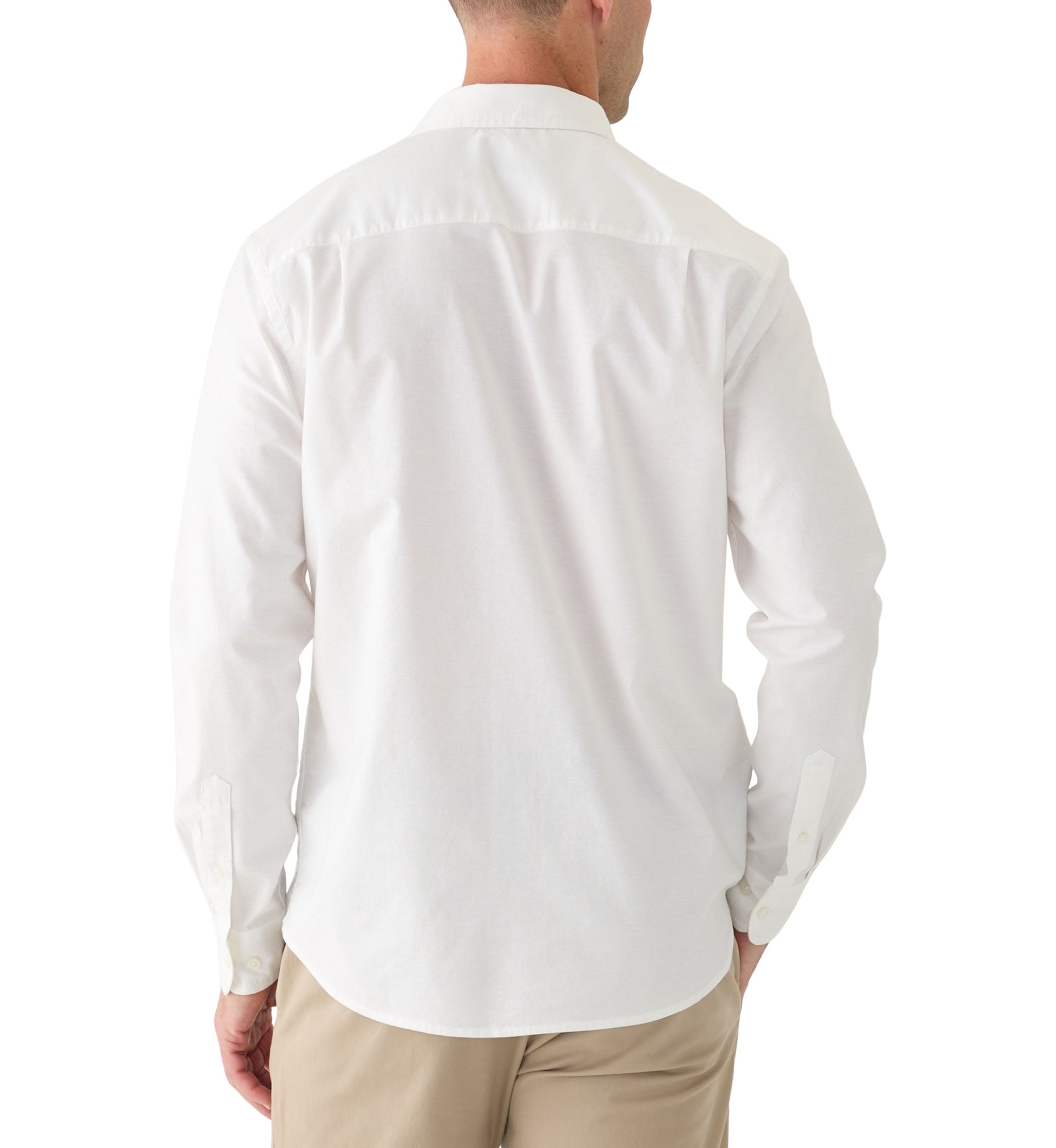 Long Sleeve Washed Oxford Shirt