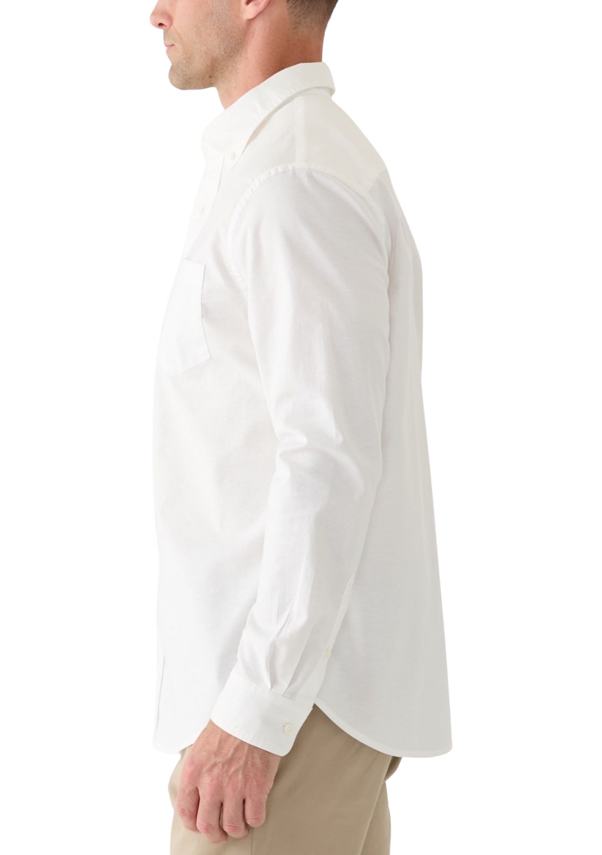 Long Sleeve Washed Oxford Shirt