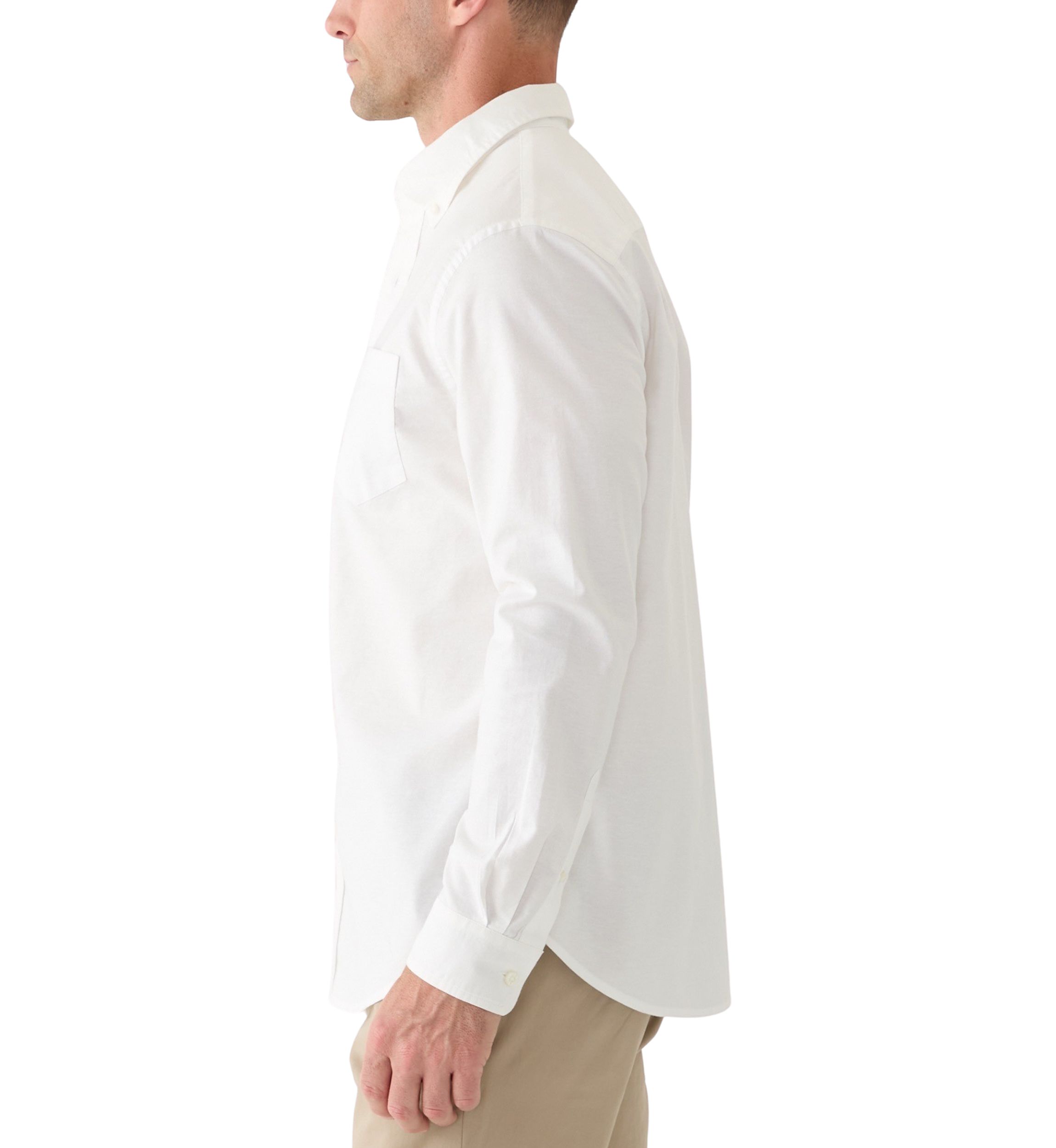 Long Sleeve Washed Oxford Shirt