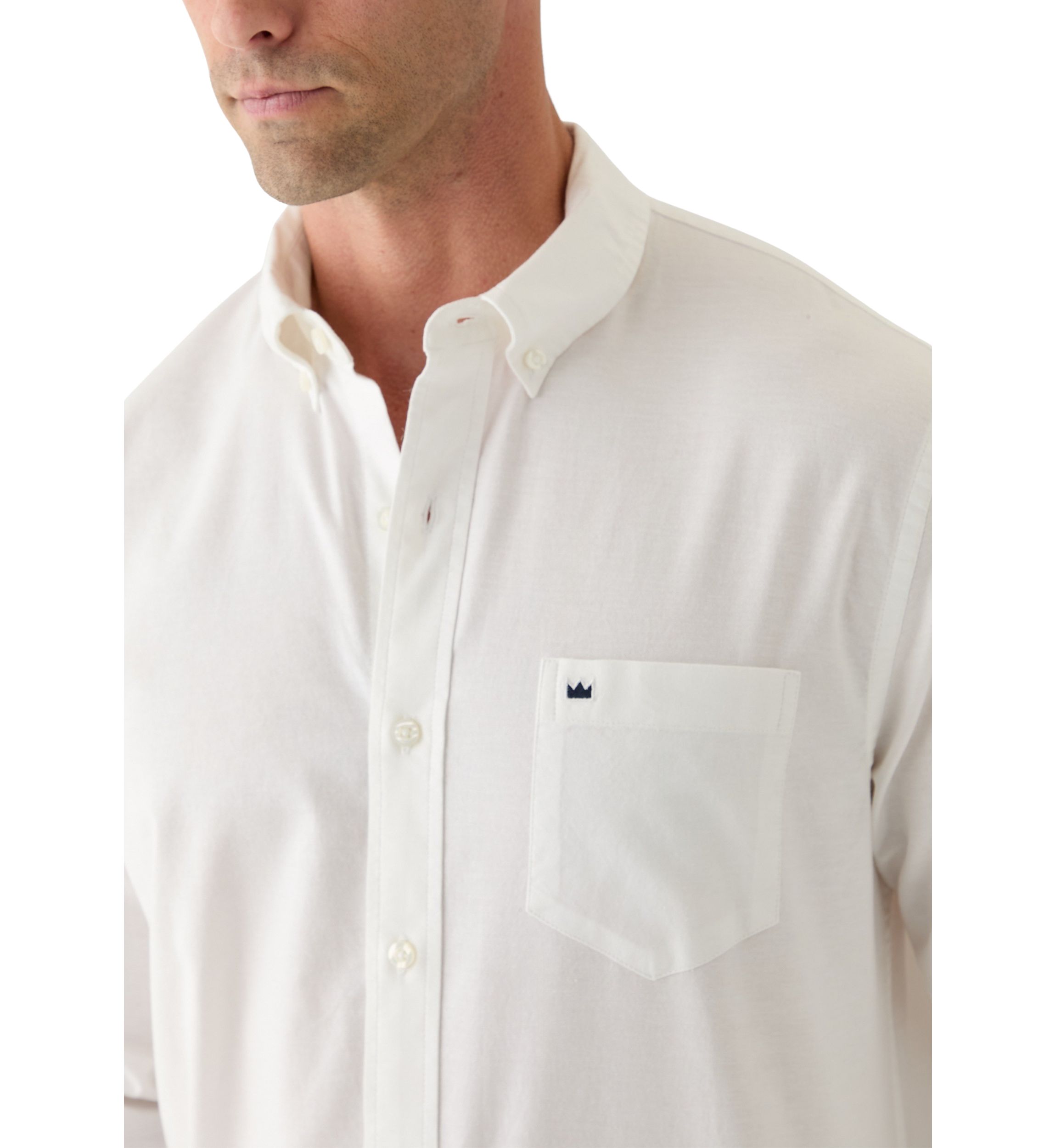 Long Sleeve Washed Oxford Shirt