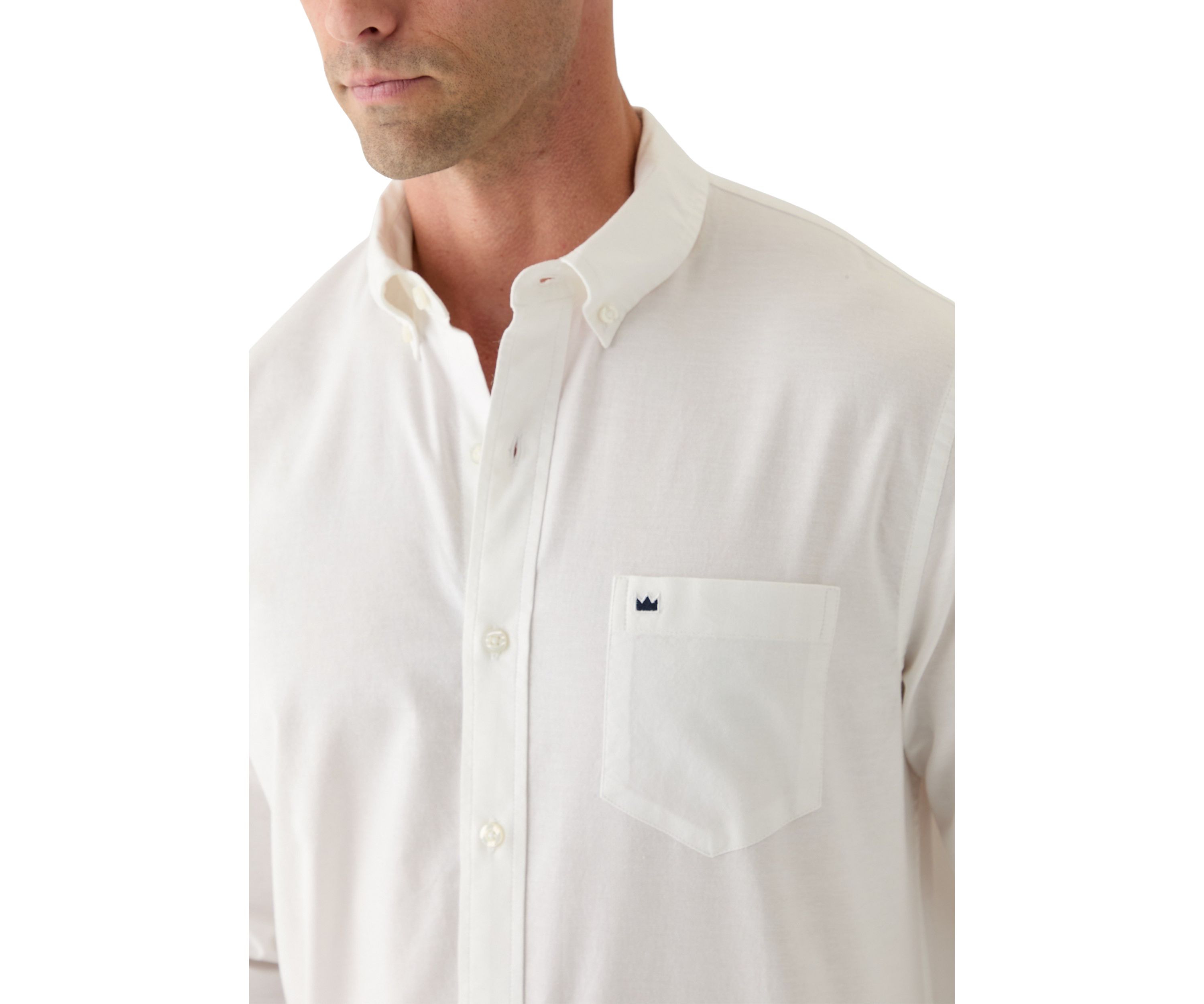 Long Sleeve Washed Oxford Shirt