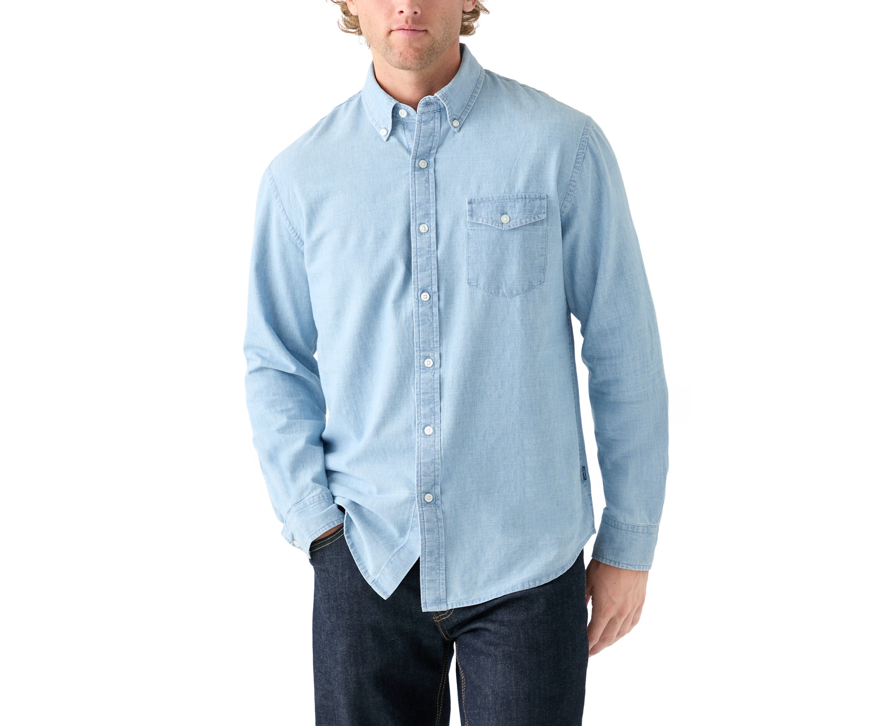 Long Sleeve Chambray Shirt