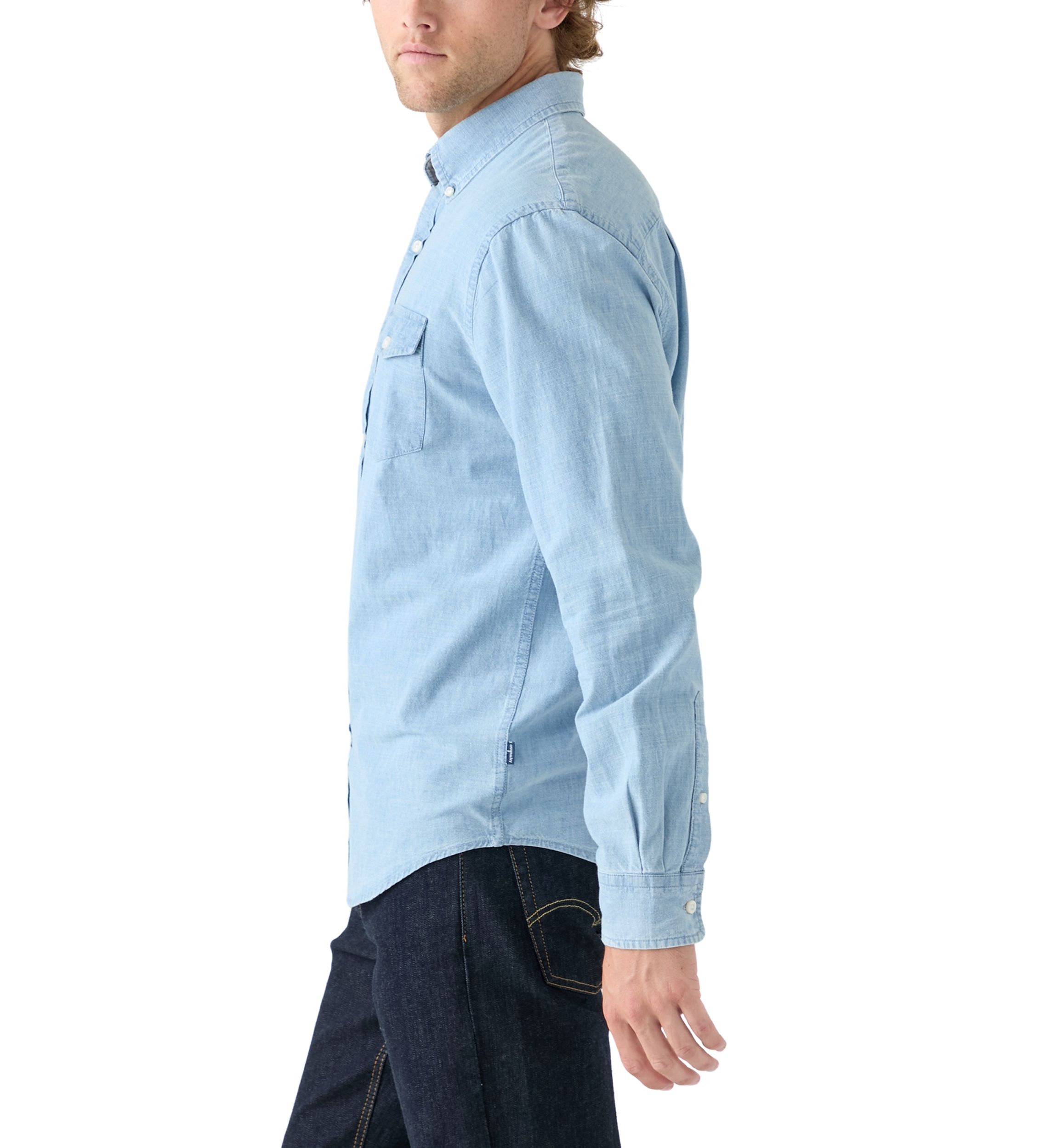 Long Sleeve Chambray Shirt