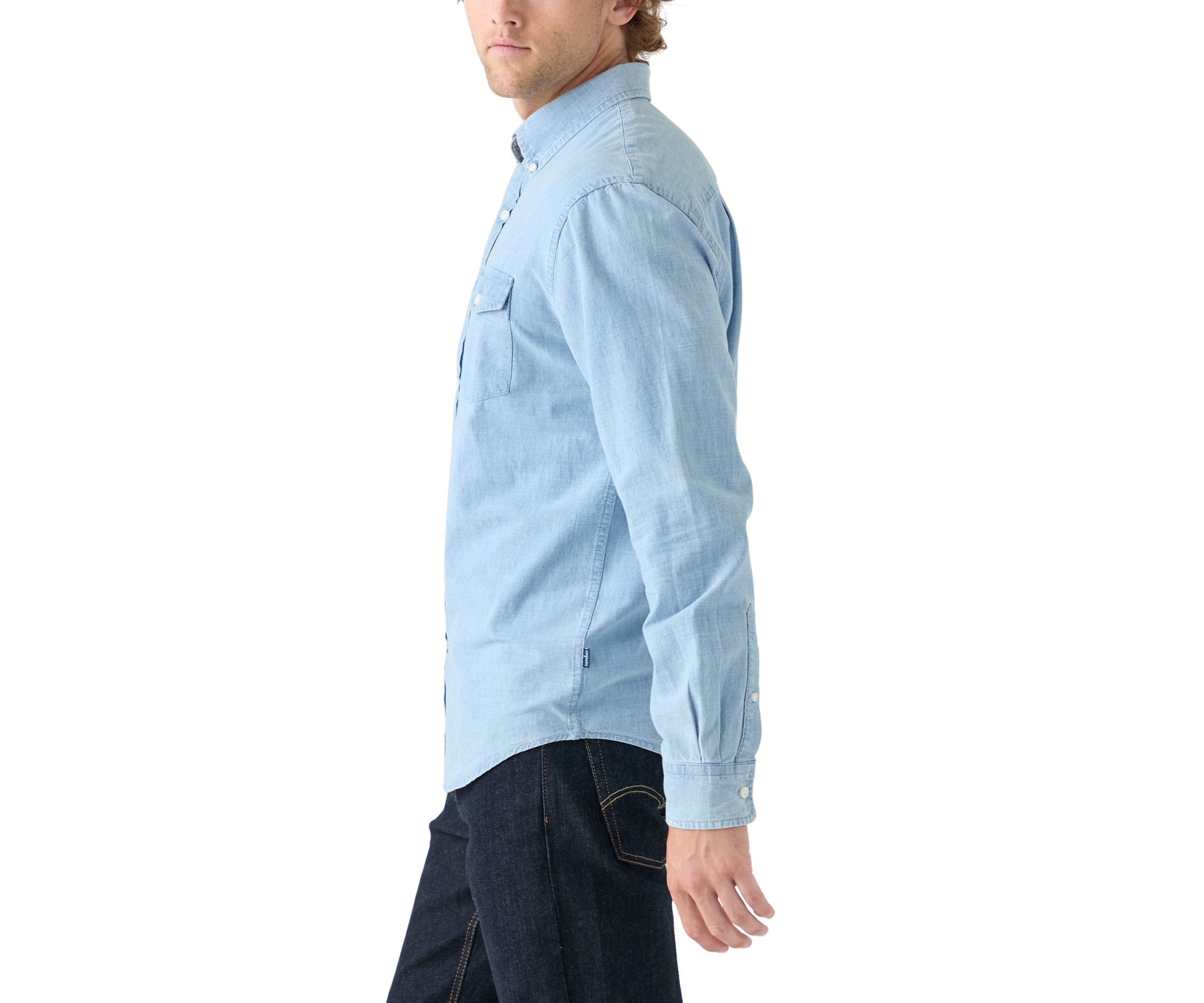 Long Sleeve Chambray Shirt