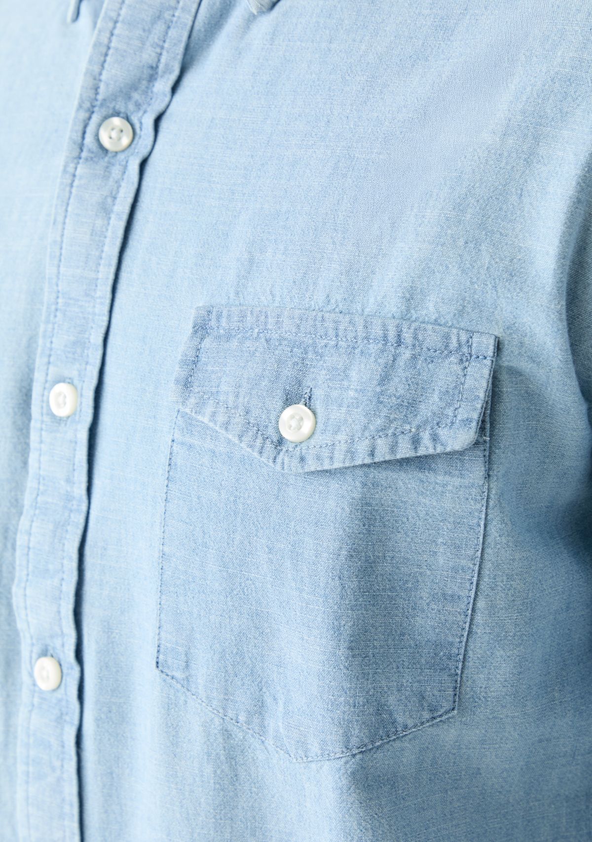 Long Sleeve Chambray Shirt